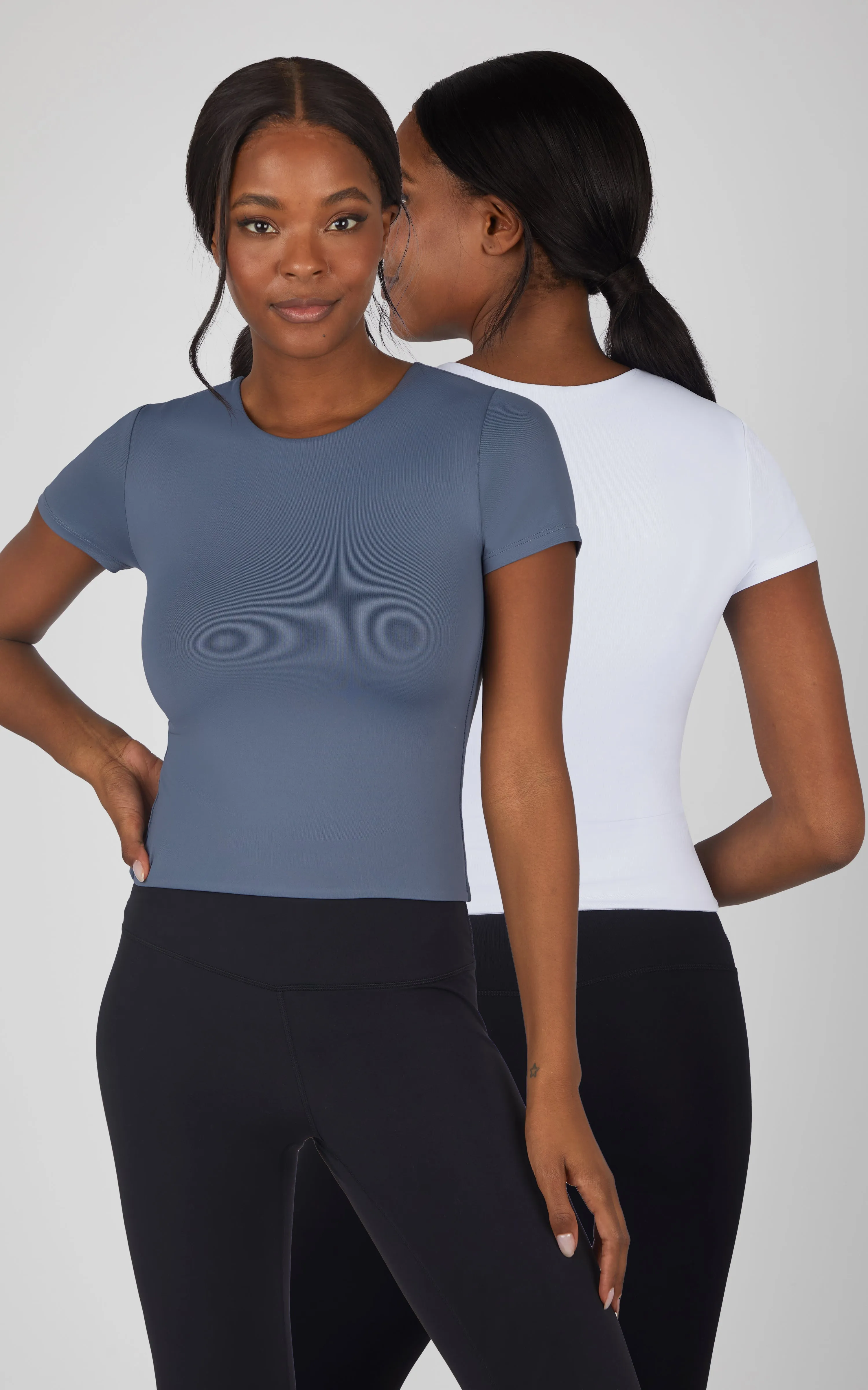 2 PK Crew Neck Tee sold by 90 Degree By Reflex product image thumbnail 3