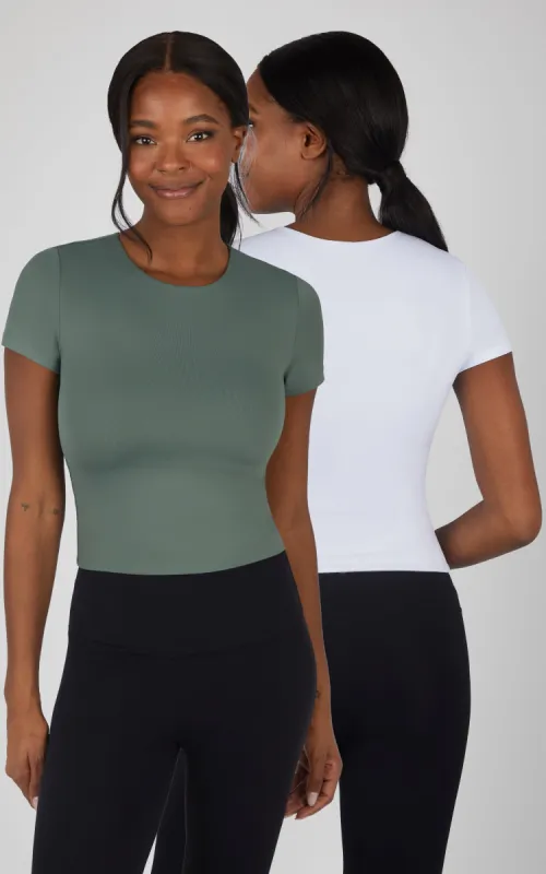 2 PK Crew Neck Tee sold by 90 Degree By Reflex