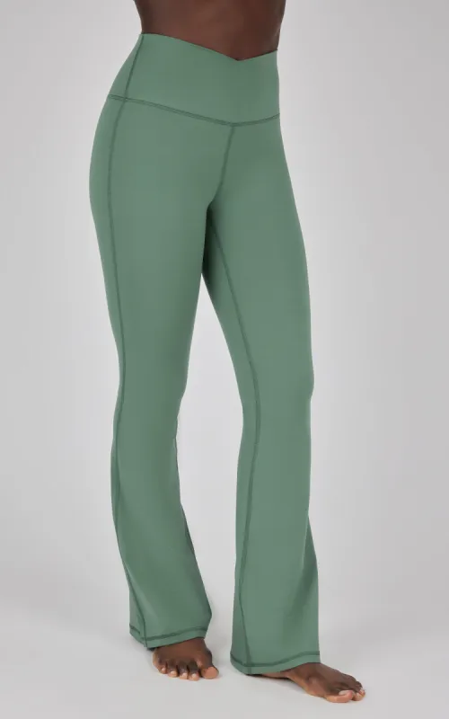 Lux Madison Crossover Elastic Free Waist Flare Leg Pant sold by 90 Degree By Reflex