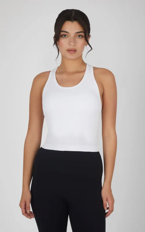 Ribbed Tank with Padded Bra sold by 90 Degree By Reflex
