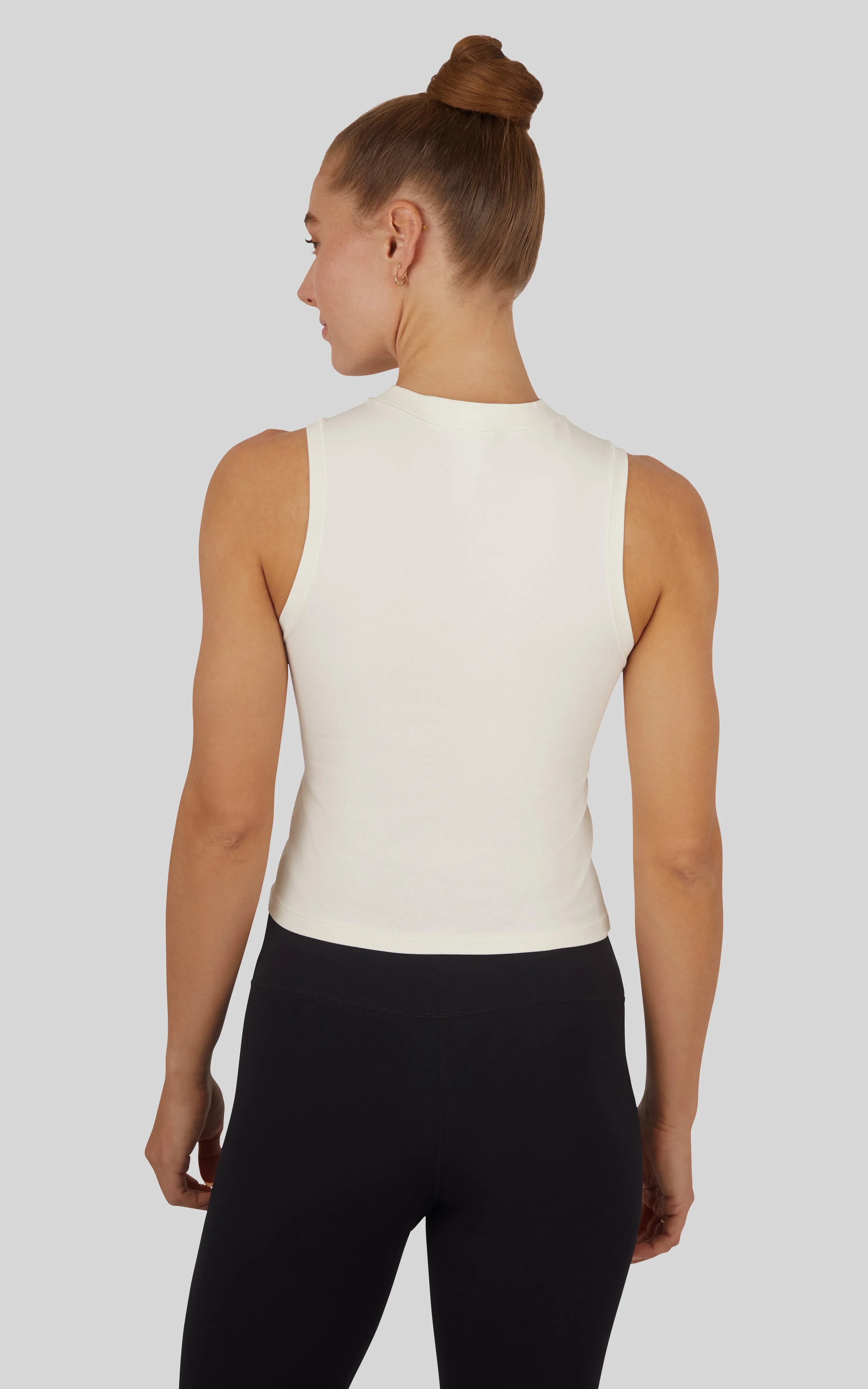 2 Pack Airlite Melissa Mock Neck Crop Tank sold by 90 Degree By Reflex product image thumbnail 3