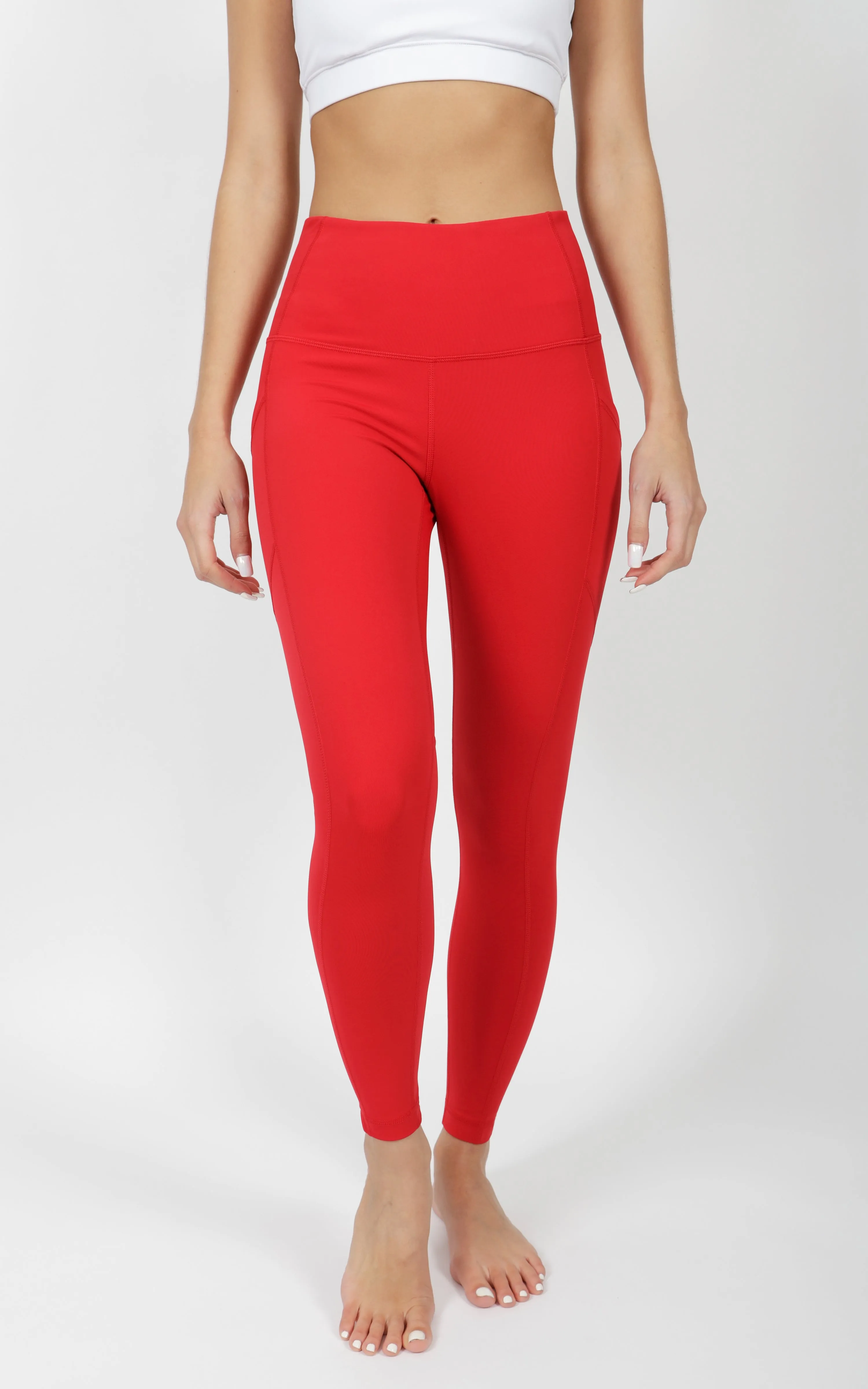 "Squat Proof" Interlink High Waist 7/8 Ankle Legging with Back Curved Yoke sold by 90 Degree By Reflex product image thumbnail 3