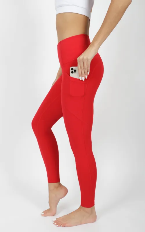 "Squat Proof" Interlink High Waist 7/8 Ankle Legging with Back Curved Yoke made by 90 Degree By Reflex