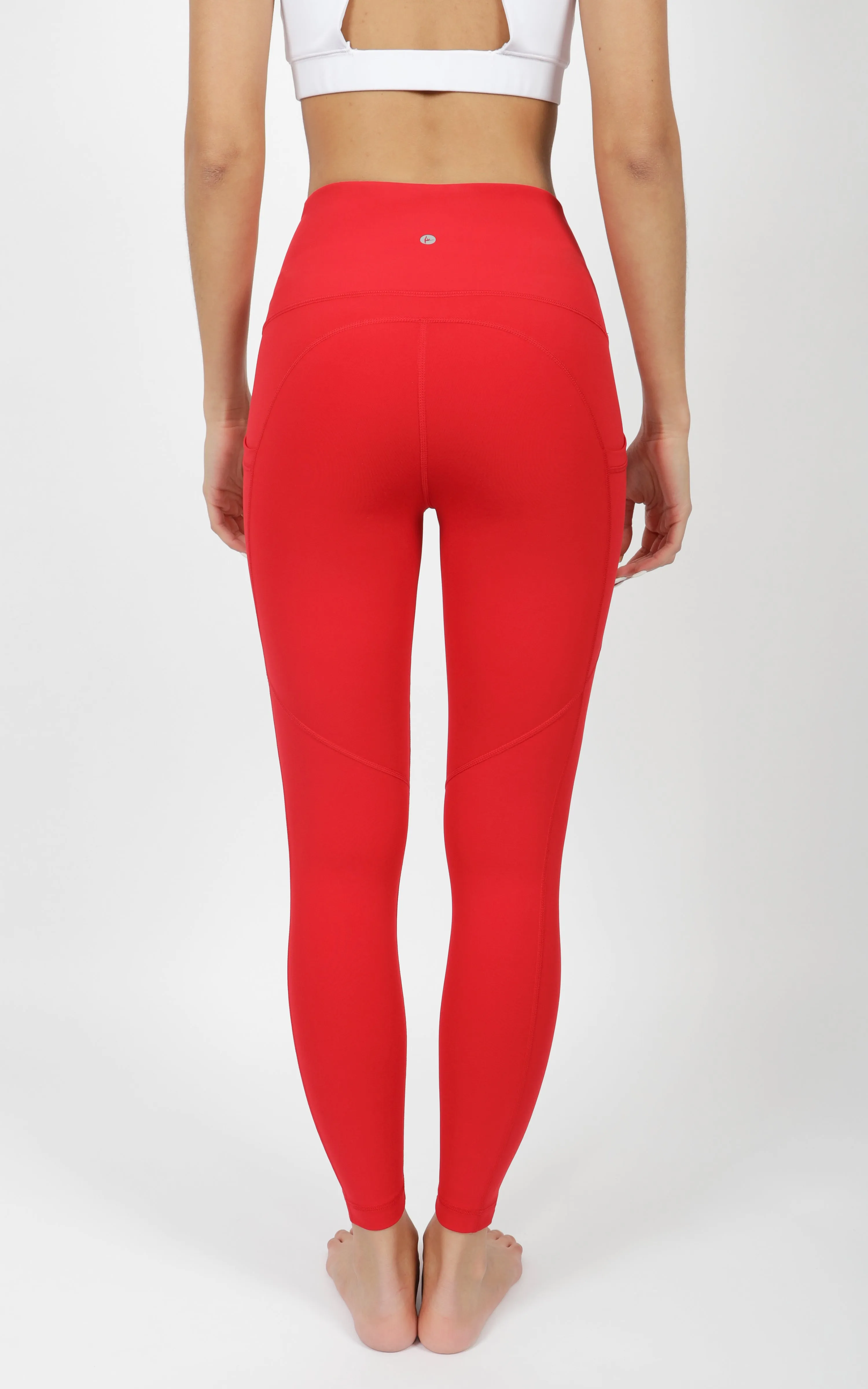 "Squat Proof" Interlink High Waist 7/8 Ankle Legging with Back Curved Yoke sold by 90 Degree By Reflex product image thumbnail 2