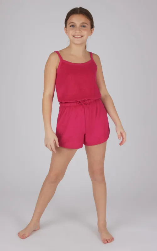 Girls Towel Terry Tie Waist Romper sold by 90 Degree By Reflex