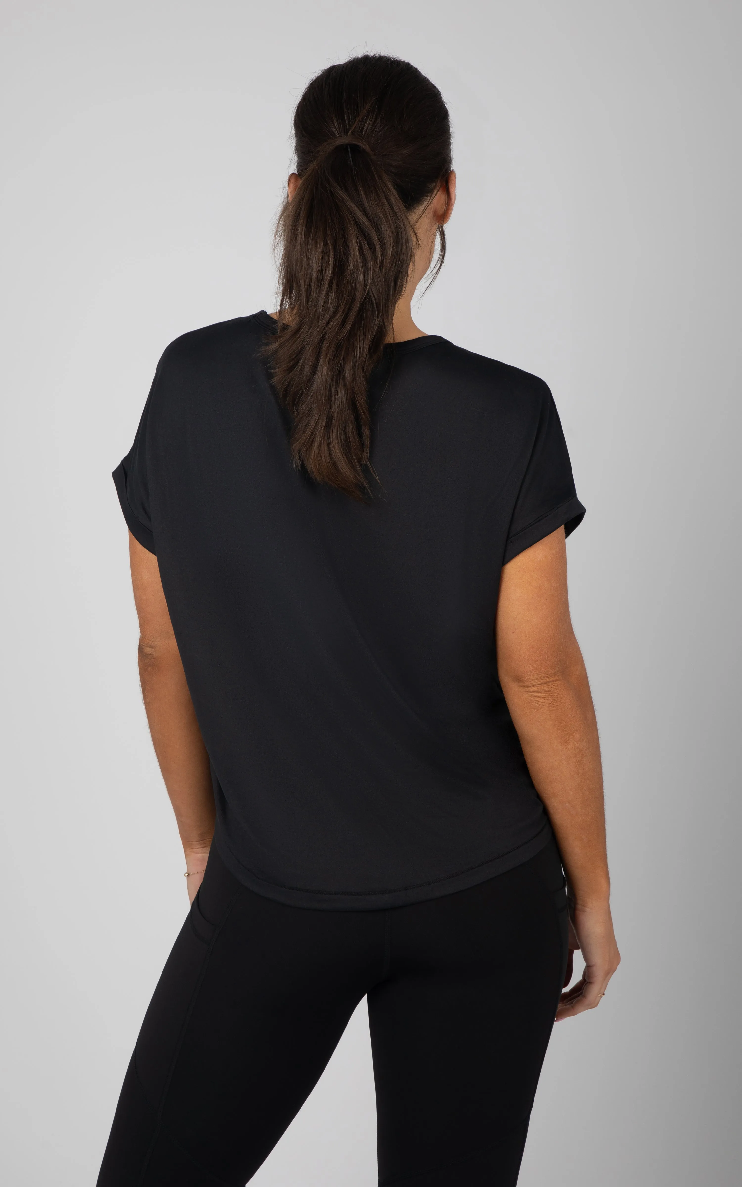 2 Pack Super Soft Beverly Rolled Hem Short Sleeve Shirt sold by 90 Degree By Reflex product image thumbnail 5