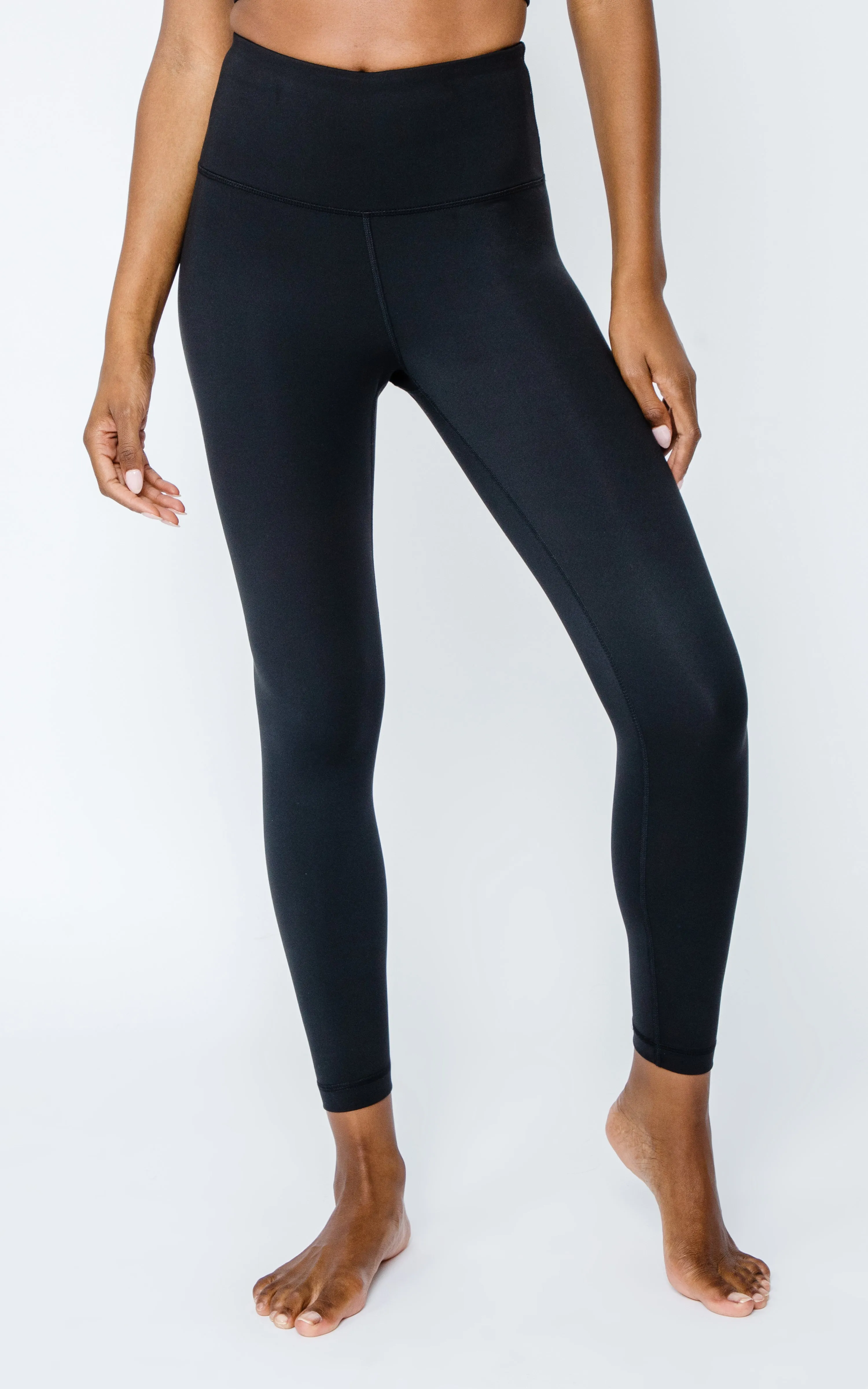 Lux High Waist 7/8 Ankle Legging Black sold by 90 Degree By Reflex