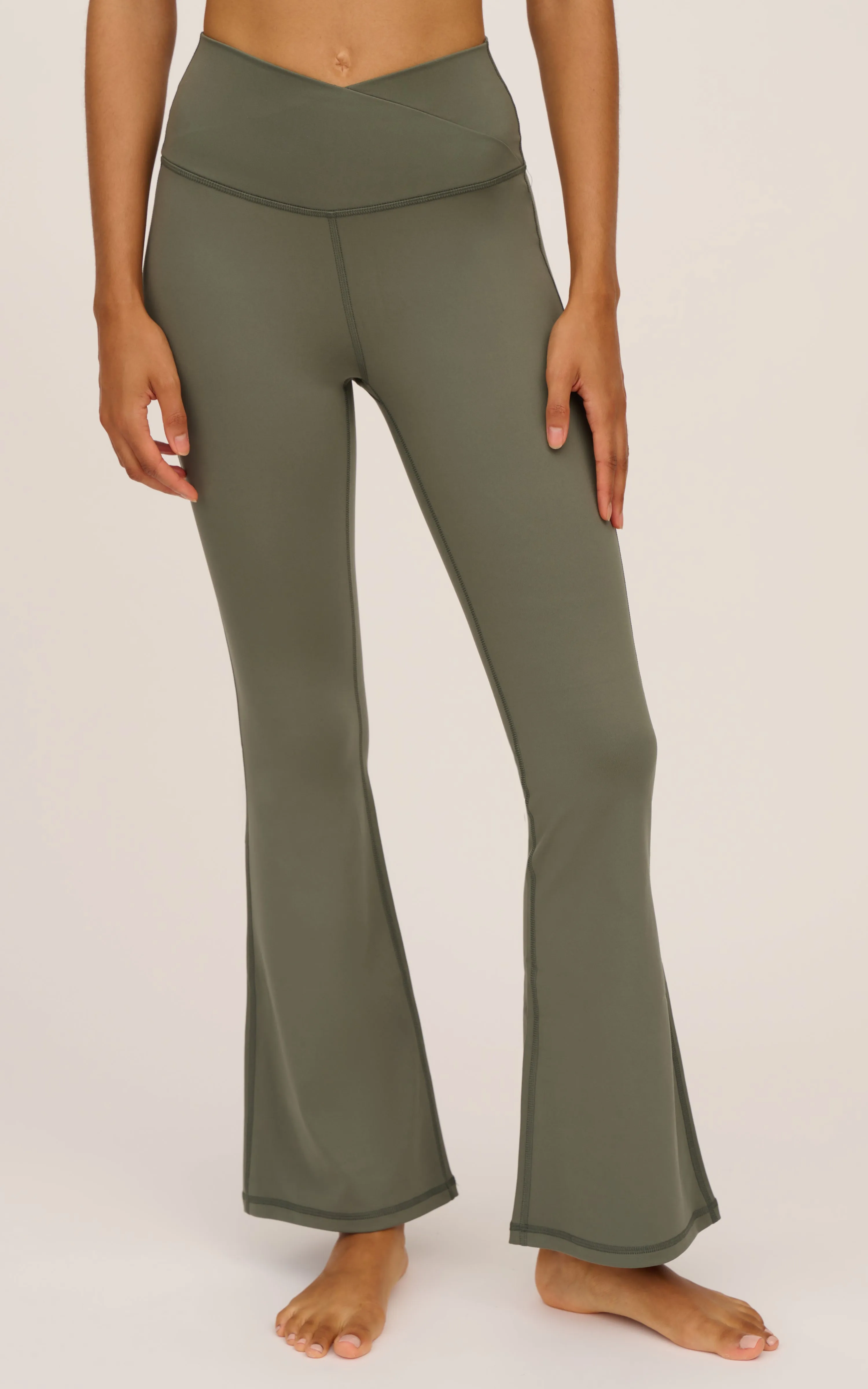 Wonderlink Madison Crossover V-Back Flared Pant sold by 90 Degree By Reflex