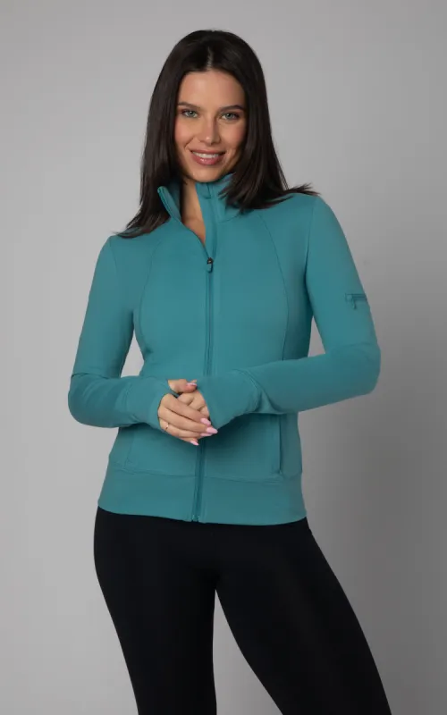 Lux Performance Jacket with Zip Sleeve Pocket made by 90 Degree By Reflex