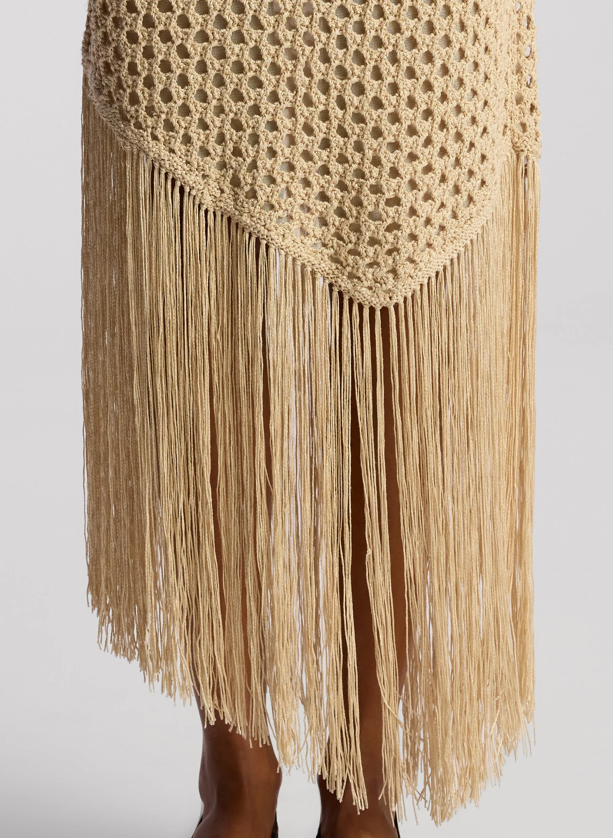 Leona Crochet Fringe Midi Skirt sold by A.L.C. product image thumbnail 2