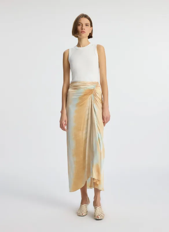 Grace Satin Midi Skirt sold by A.L.C.