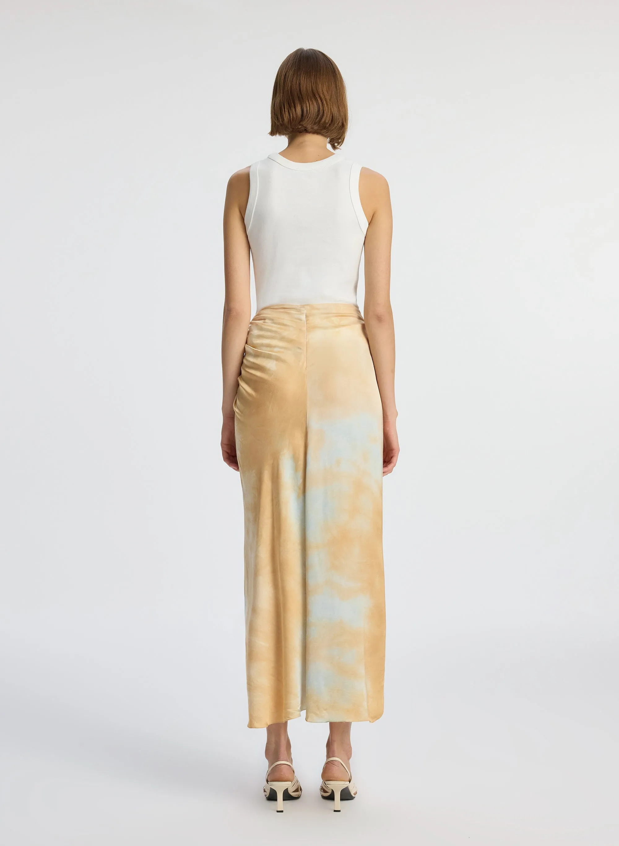Grace Satin Midi Skirt sold by A.L.C. product image thumbnail 5