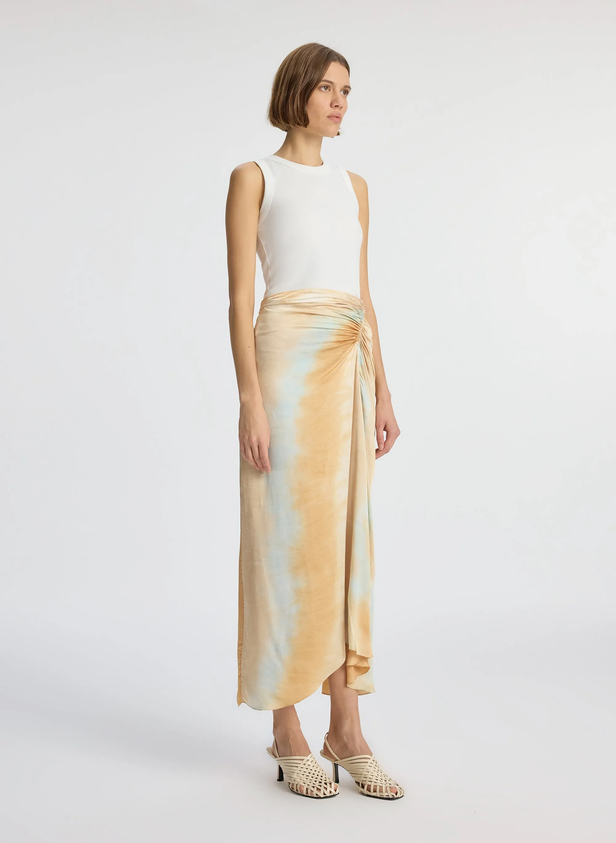 Grace Satin Midi Skirt sold by A.L.C. product image thumbnail 3