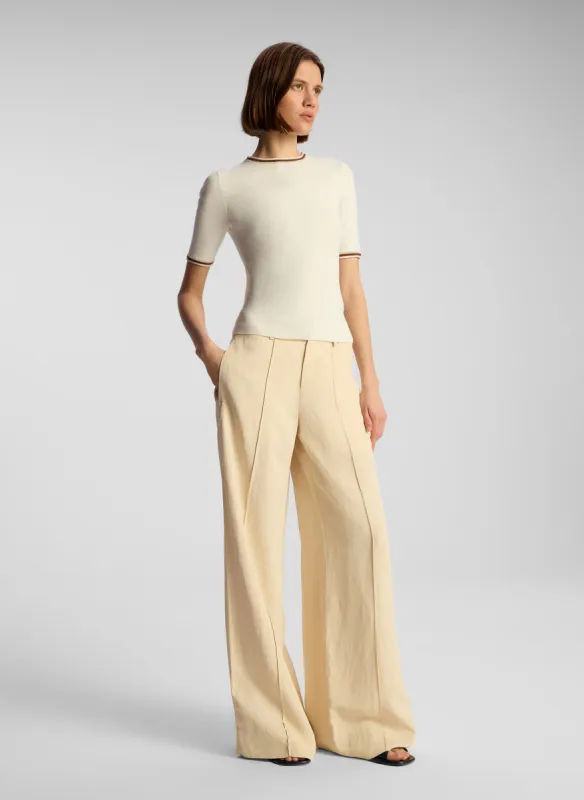 Janie Contrast Trim Knit Top sold by A.L.C.
