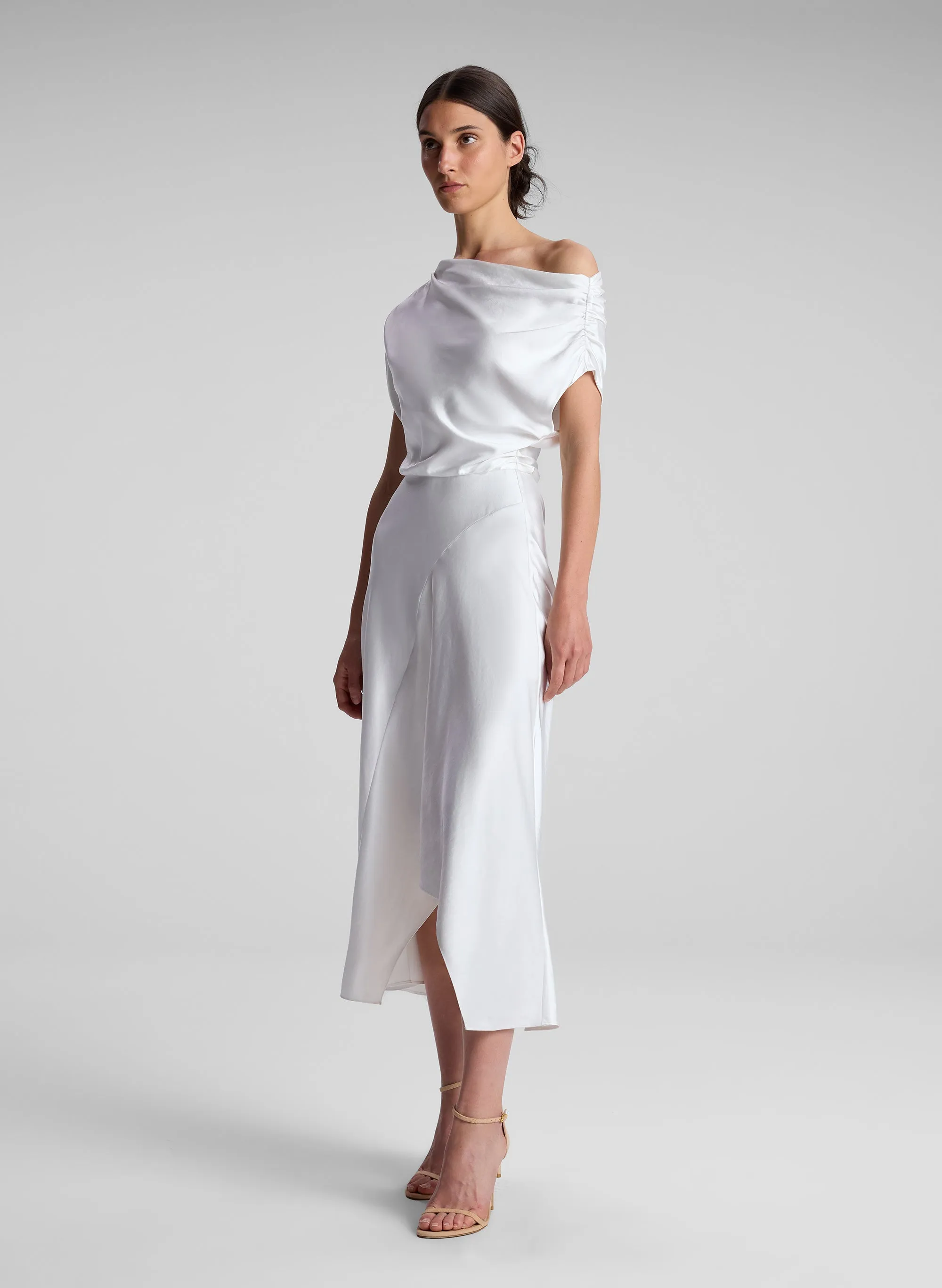 Jasmine Satin Midi Dress sold by A.L.C. product image thumbnail 4