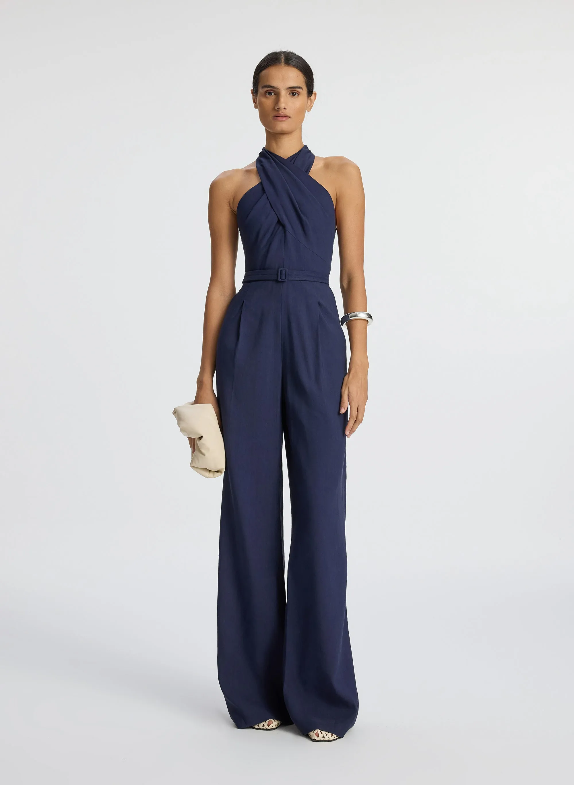 Murphy II Stretch Linen Jumpsuit sold by A.L.C. product image thumbnail 3
