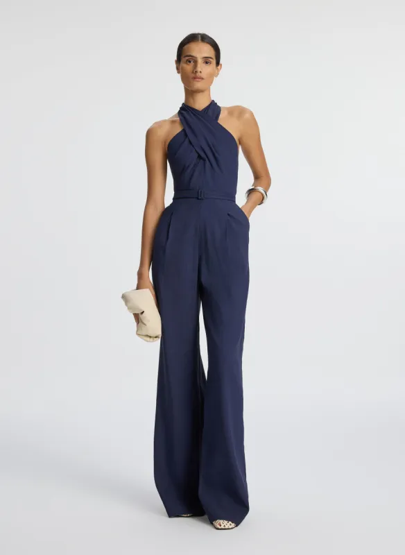Murphy II Stretch Linen Jumpsuit made by A.L.C.