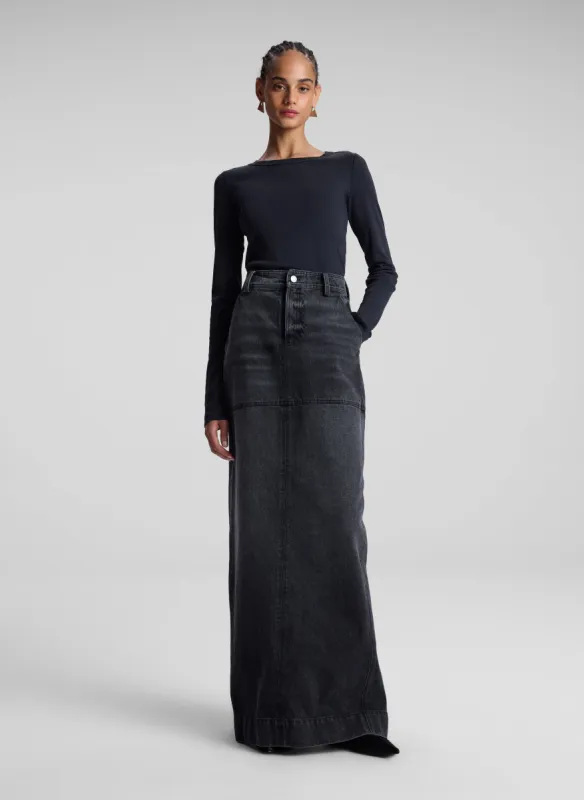 Ari Cotton Rib Long Sleeve Tee sold by A.L.C.
