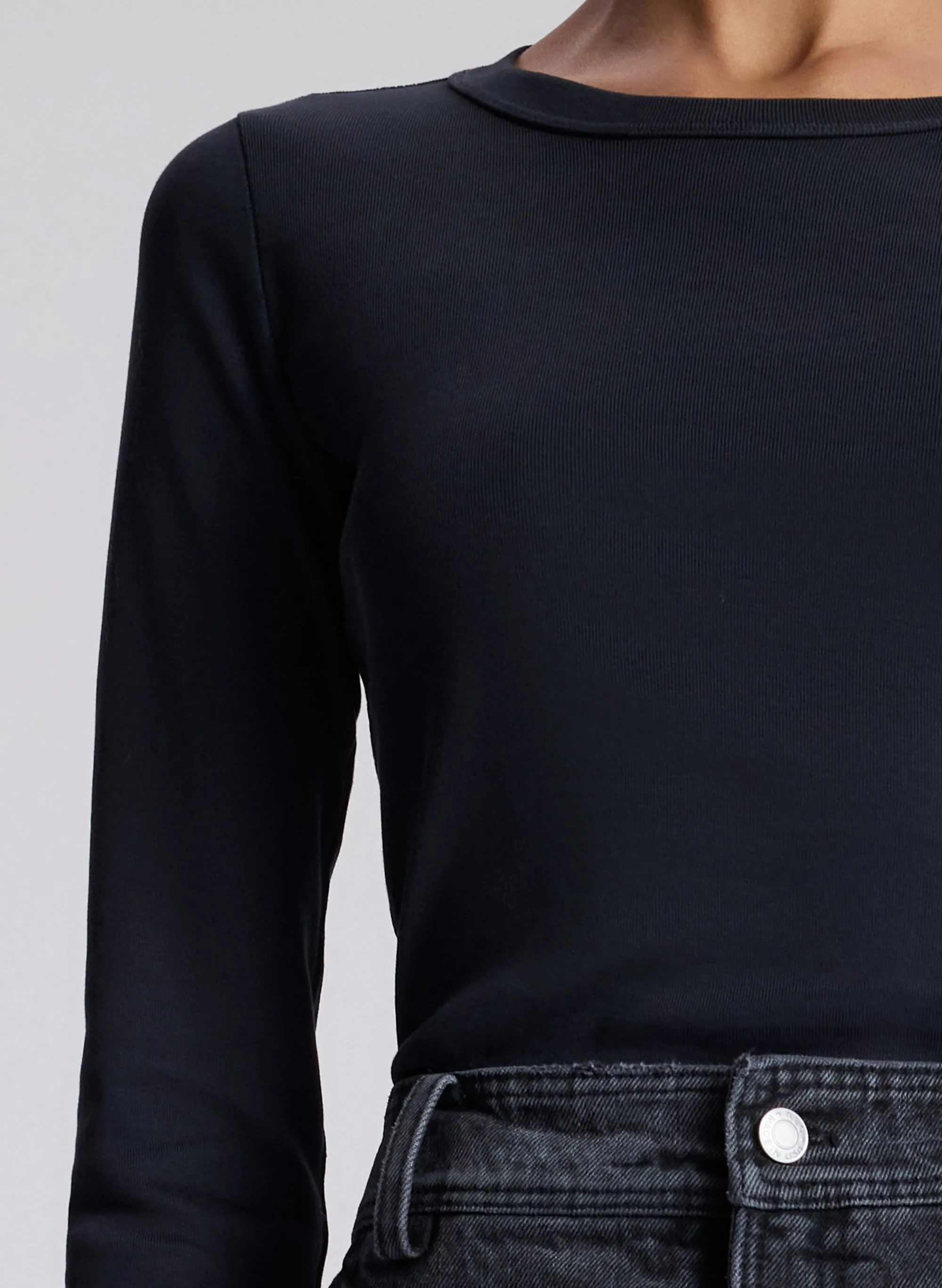 Ari Cotton Rib Long Sleeve Tee sold by A.L.C. product image thumbnail 2