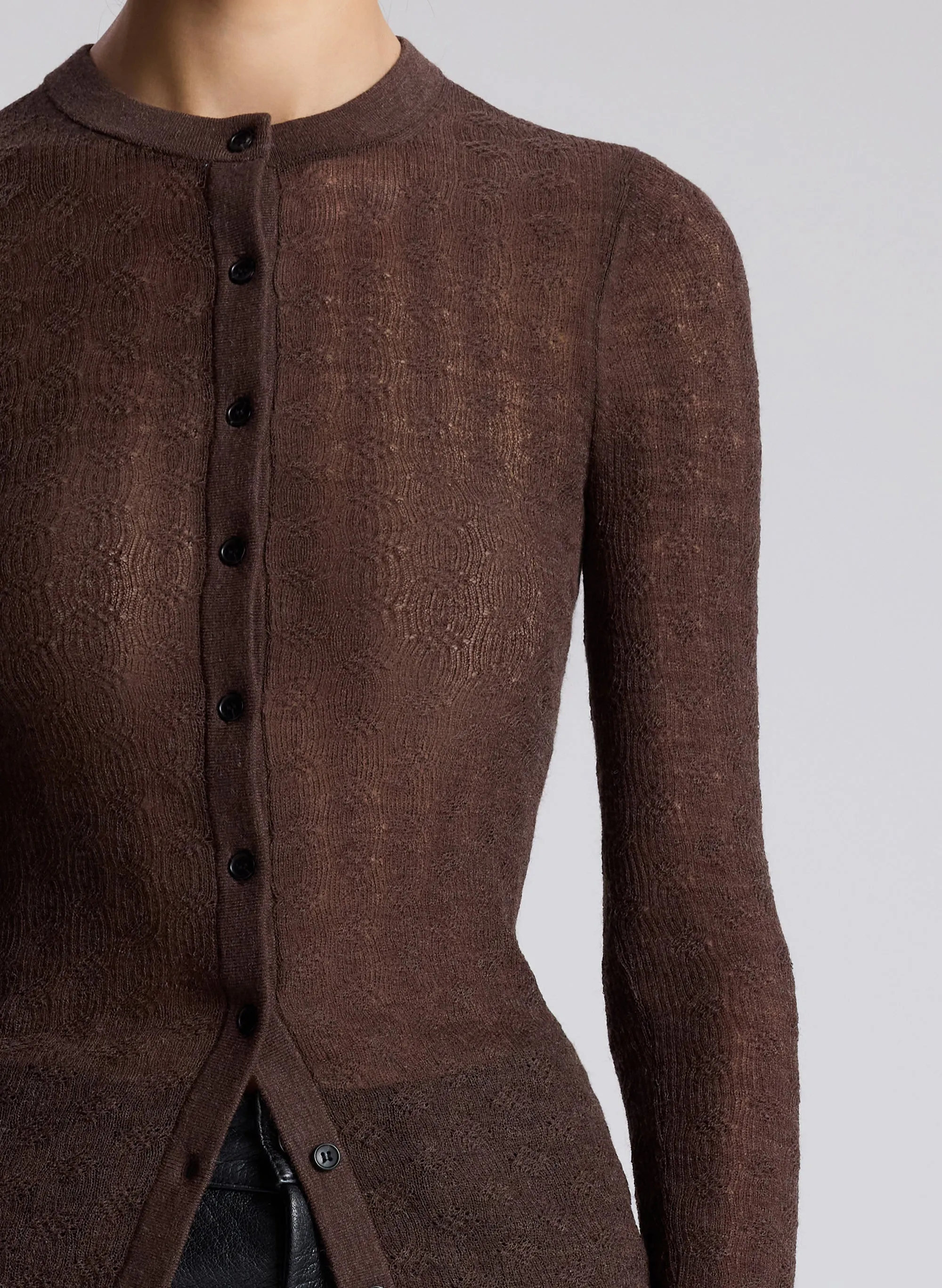 Marley Alpaca Cardigan sold by A.L.C. product image thumbnail 2