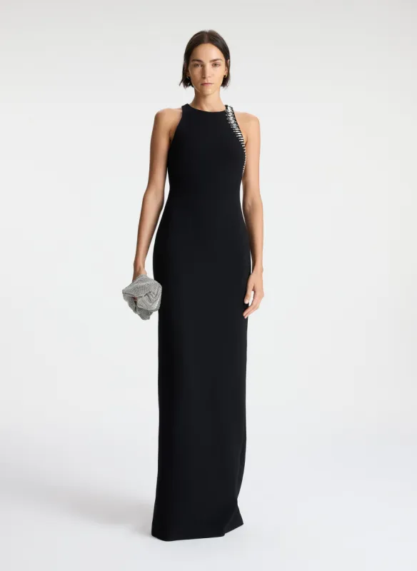Skyler Embellished Open Back Dress made by A.L.C.