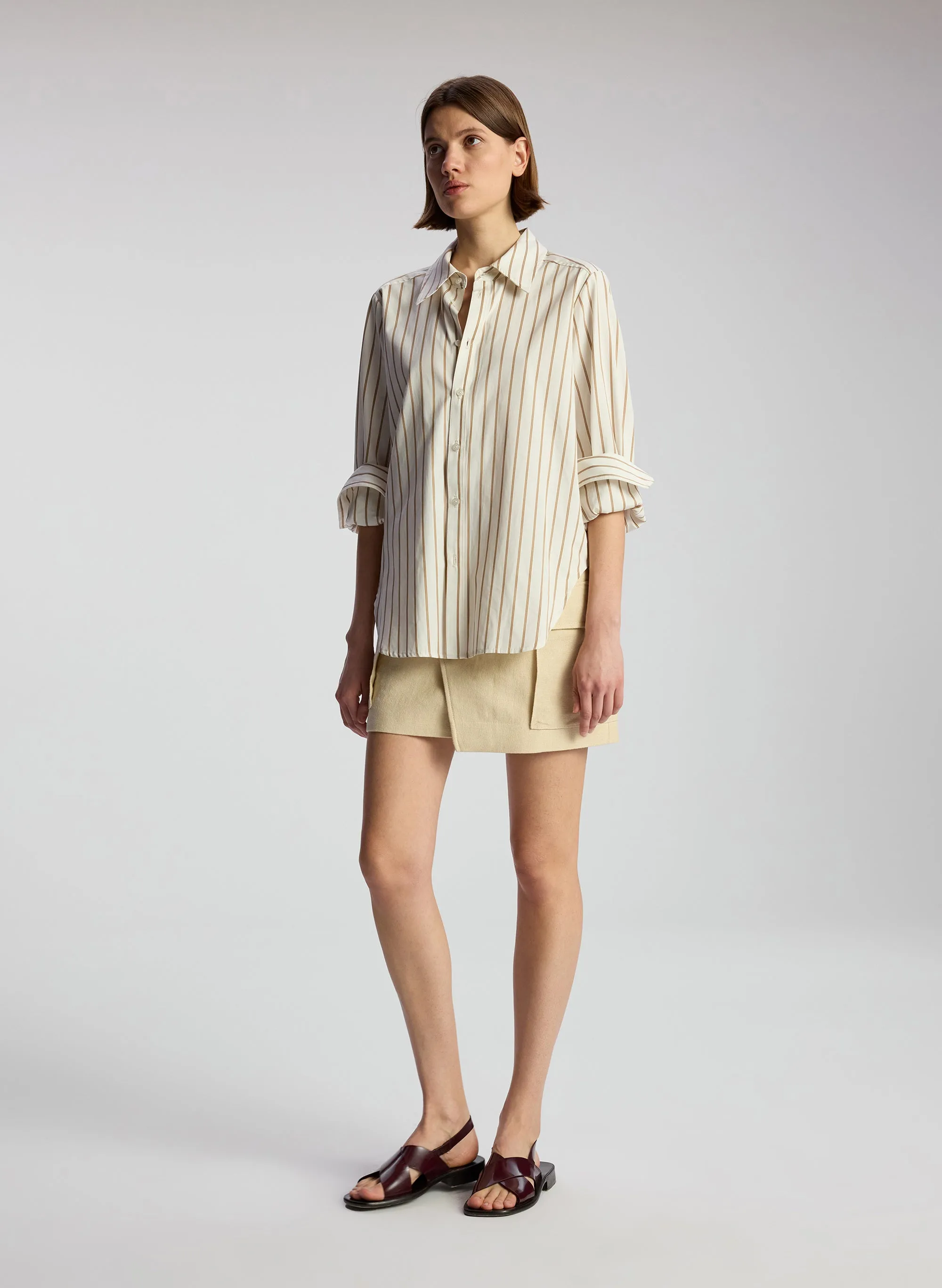 Aiden Striped Cotton Shirt sold by A.L.C. product image thumbnail 4