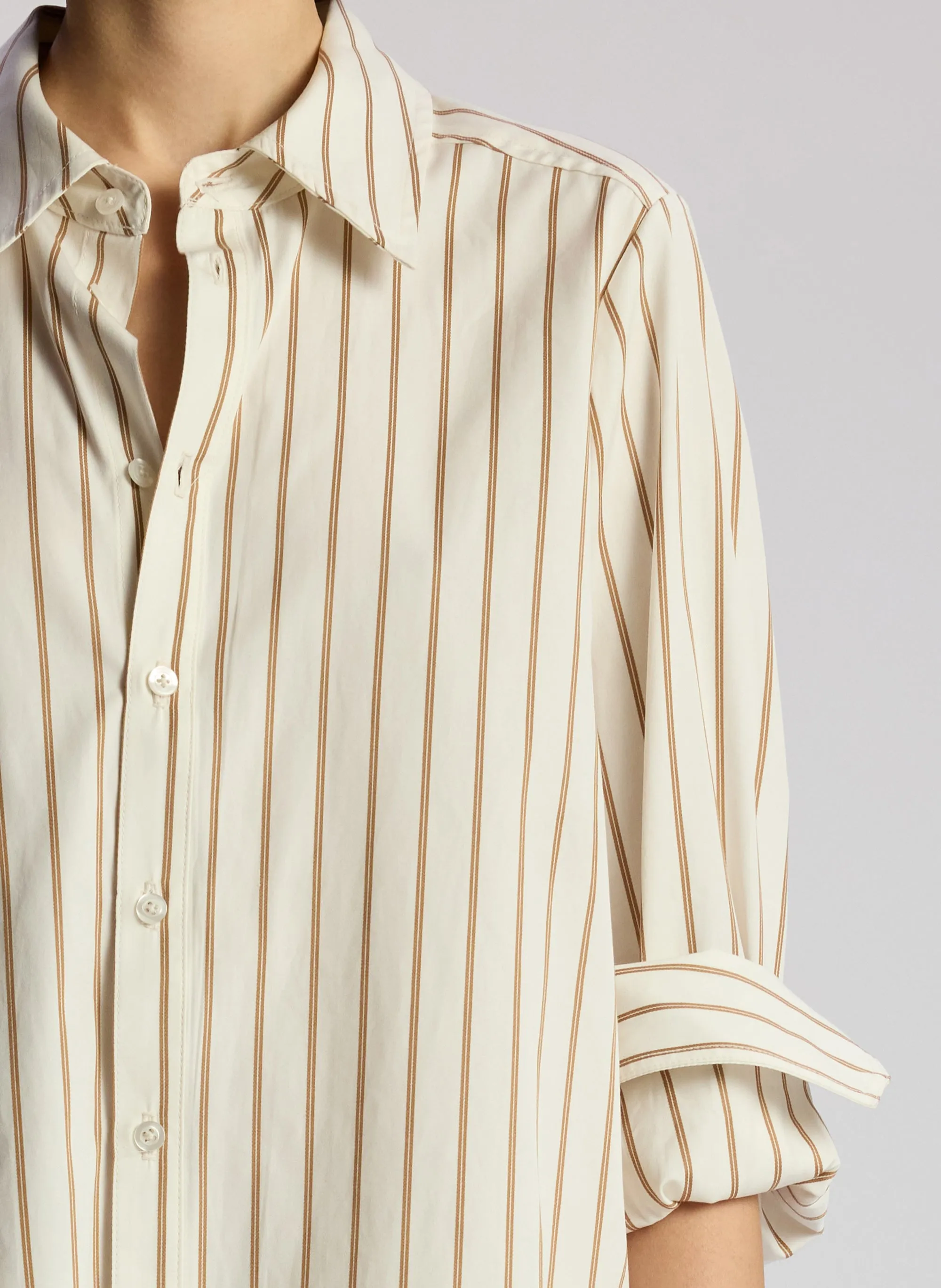 Aiden Striped Cotton Shirt sold by A.L.C. product image thumbnail 2