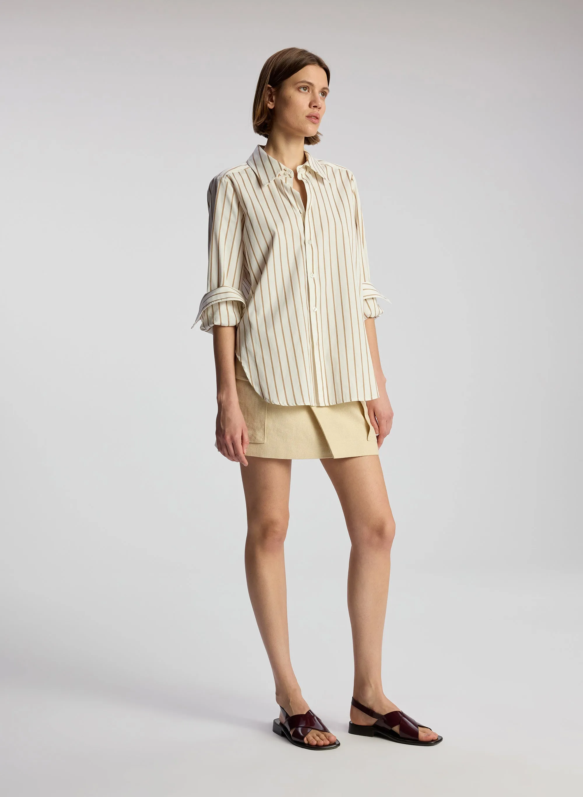 Aiden Striped Cotton Shirt sold by A.L.C. product image thumbnail 3
