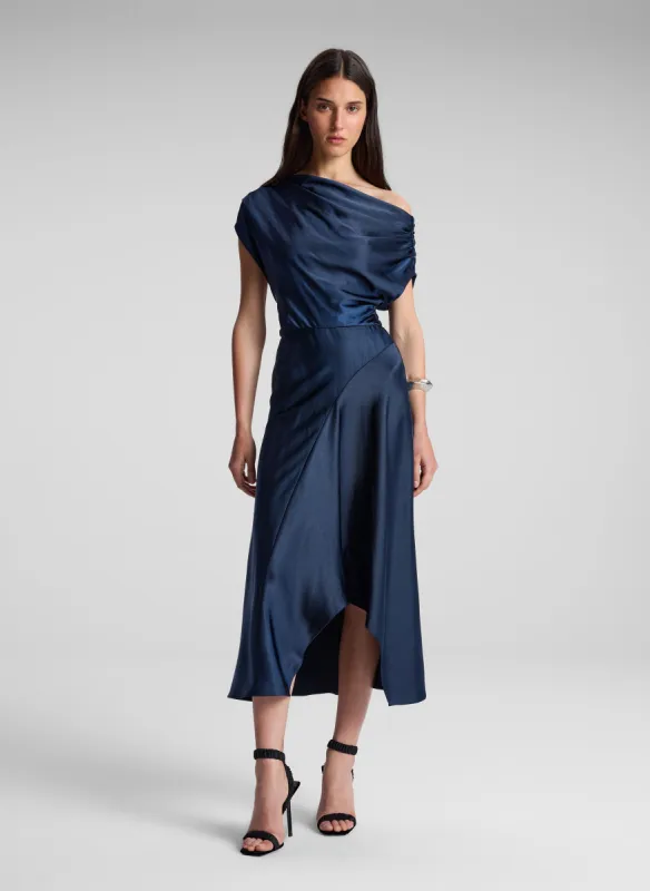 Jasmine Satin Midi Dress sold by A.L.C.