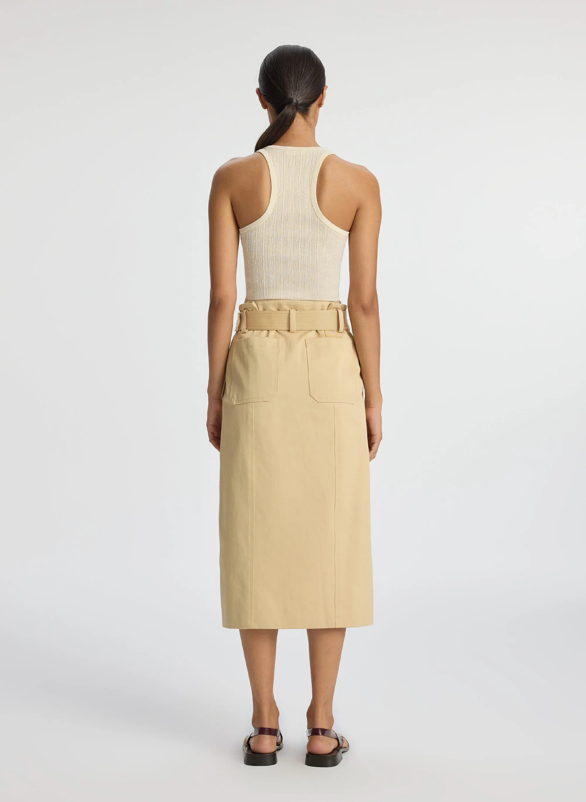 Maia Cotton Midi Skirt sold by A.L.C. product image thumbnail 5