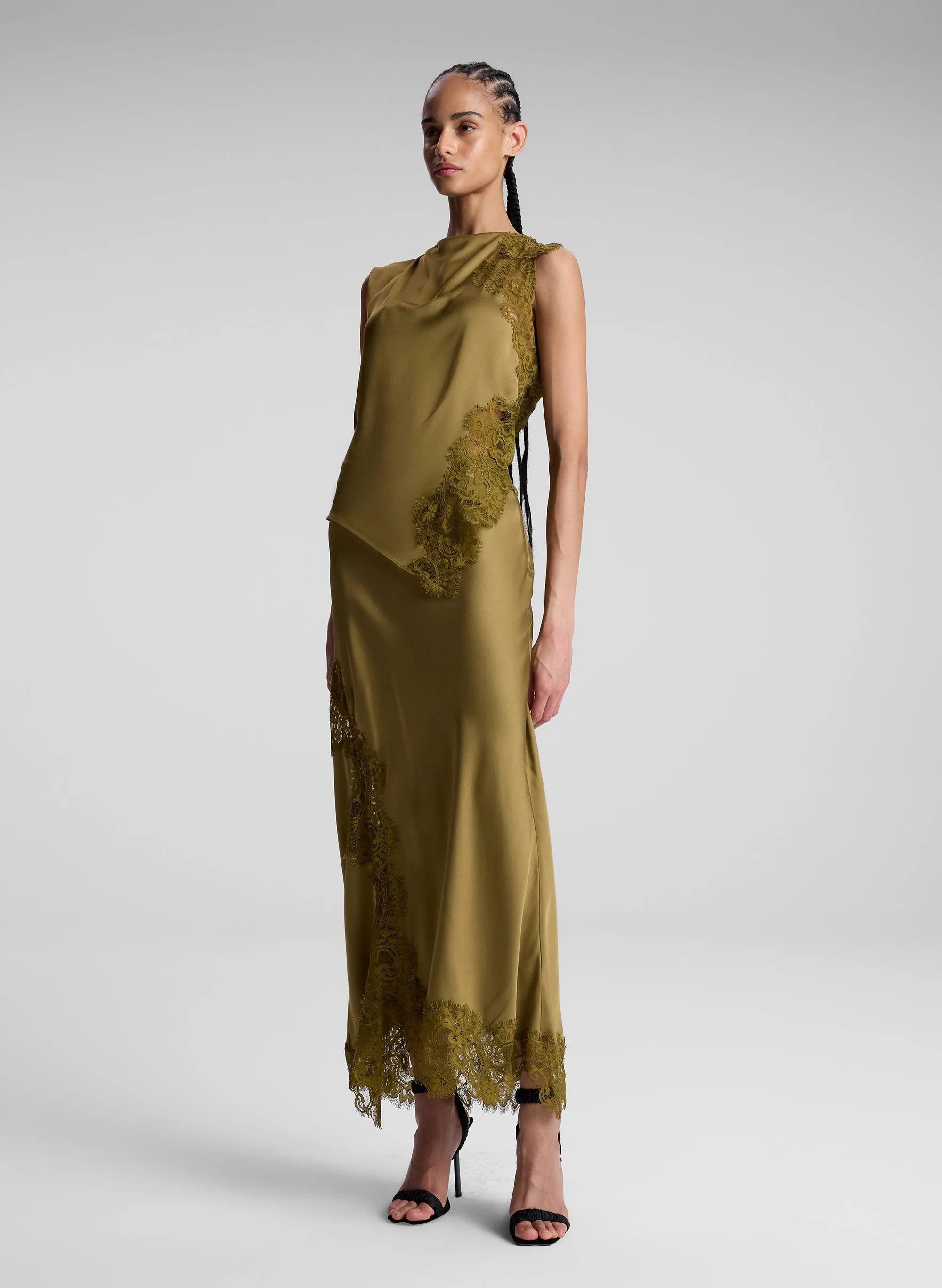 Gracie Satin and Lace Sleeveless Top sold by A.L.C. product image thumbnail 3