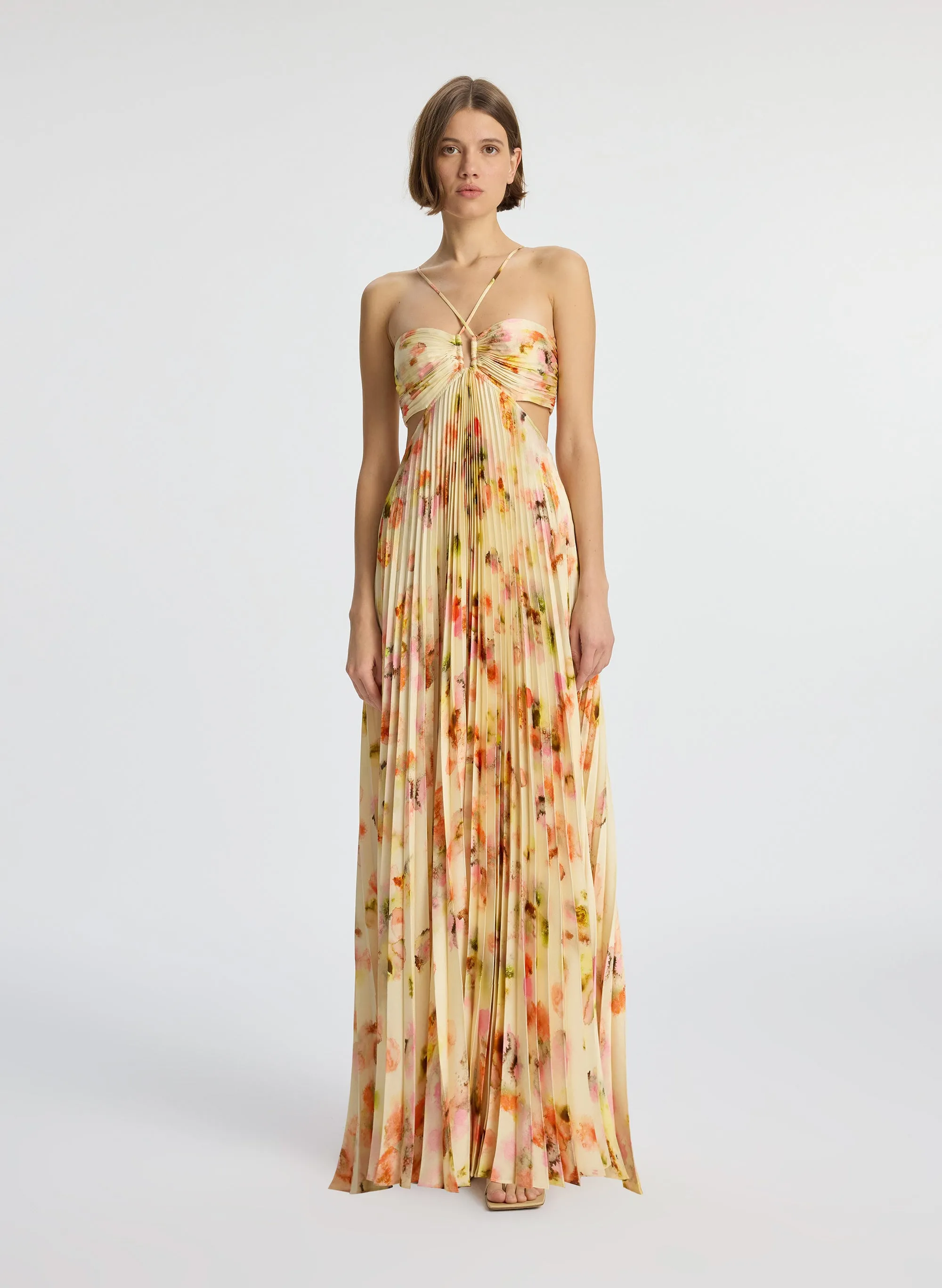 Moira Satin Pleated Dress sold by A.L.C. product image thumbnail 3