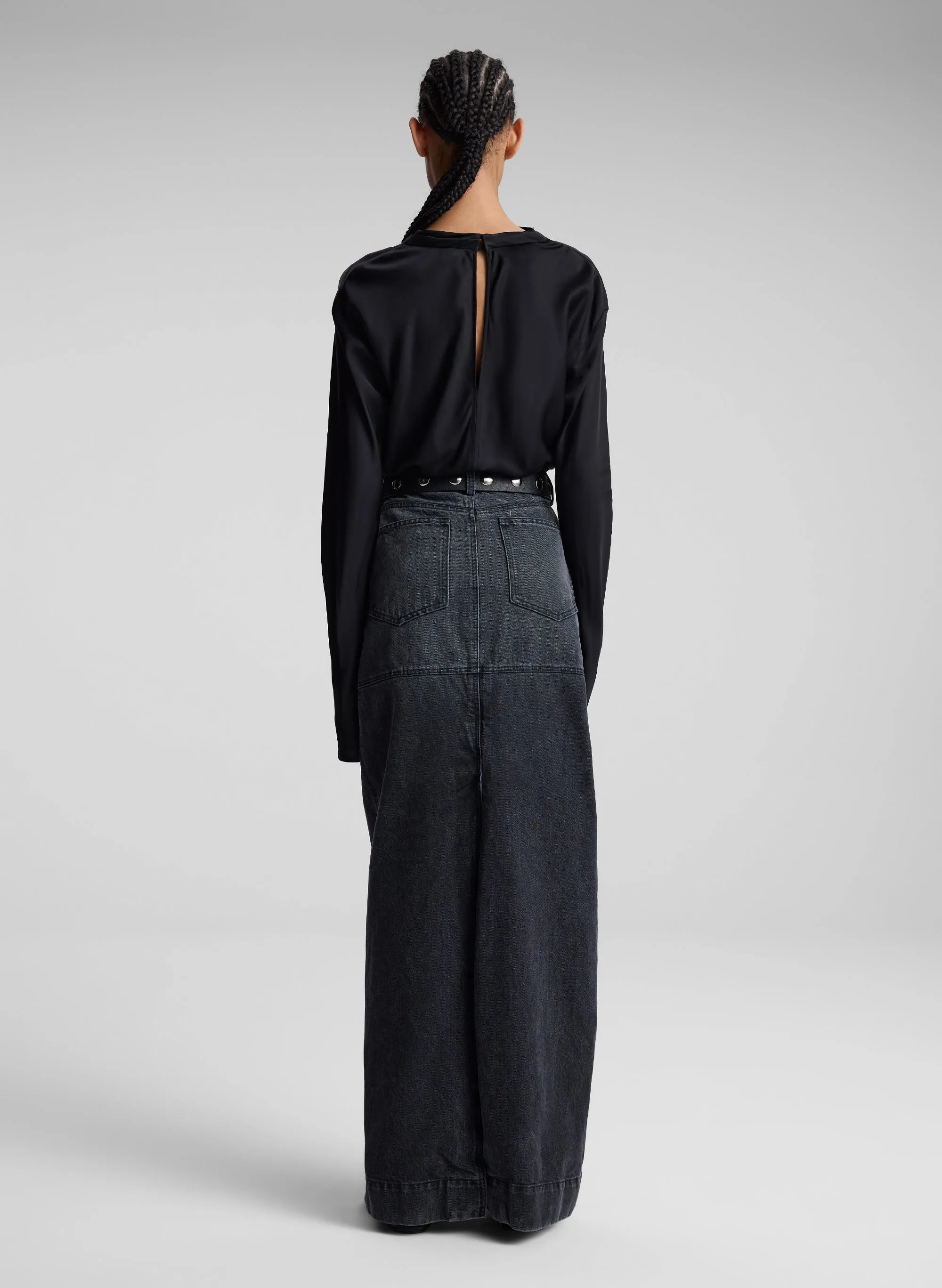 Hunter Denim Maxi Skirt sold by A.L.C. product image thumbnail 5