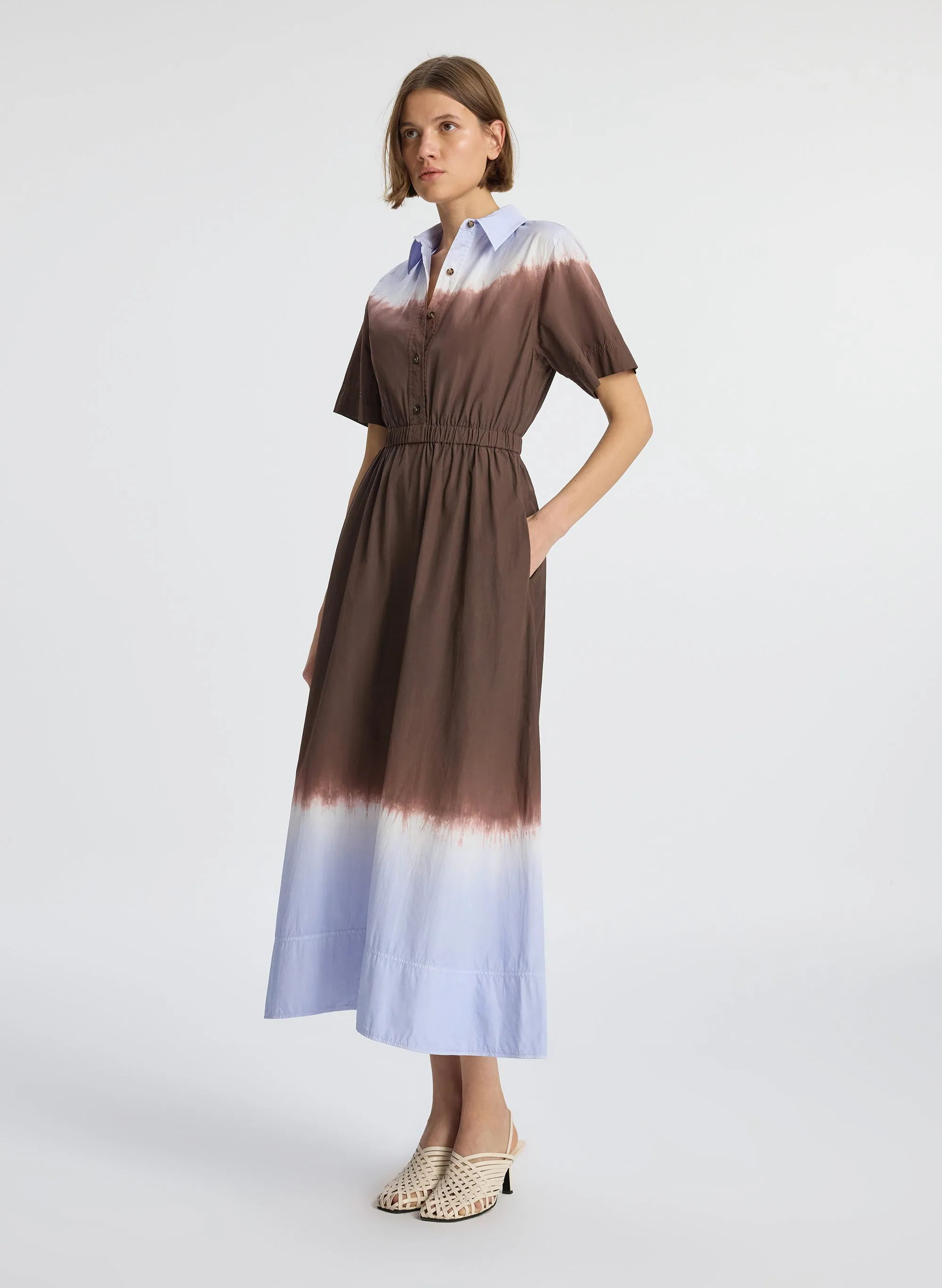 Demi Dip Dye Shirtdress sold by A.L.C. product image thumbnail 4
