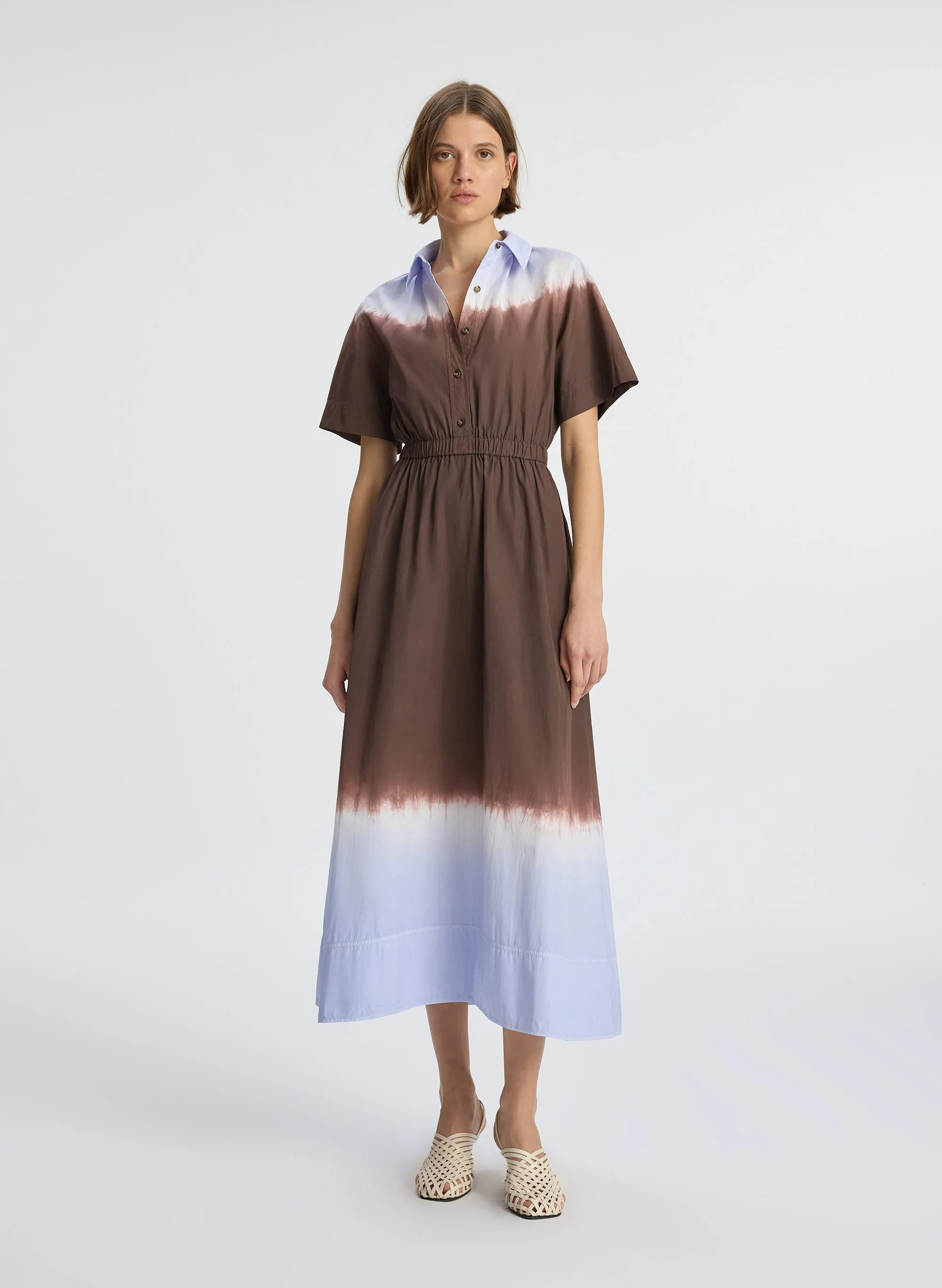 Demi Dip Dye Shirtdress sold by A.L.C. product image thumbnail 3