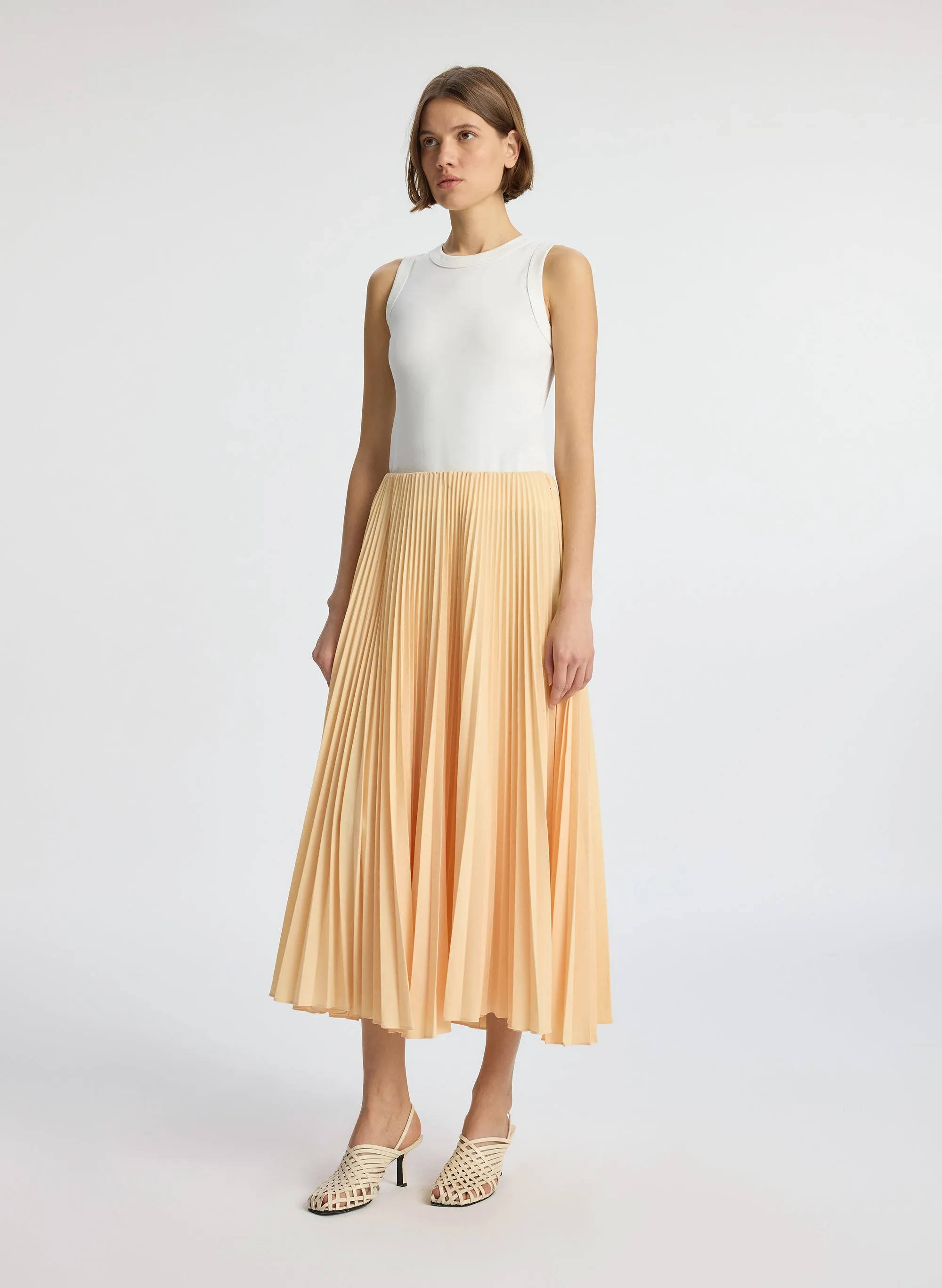 Tatum Pleated Midi Skirt sold by A.L.C. product image thumbnail 4
