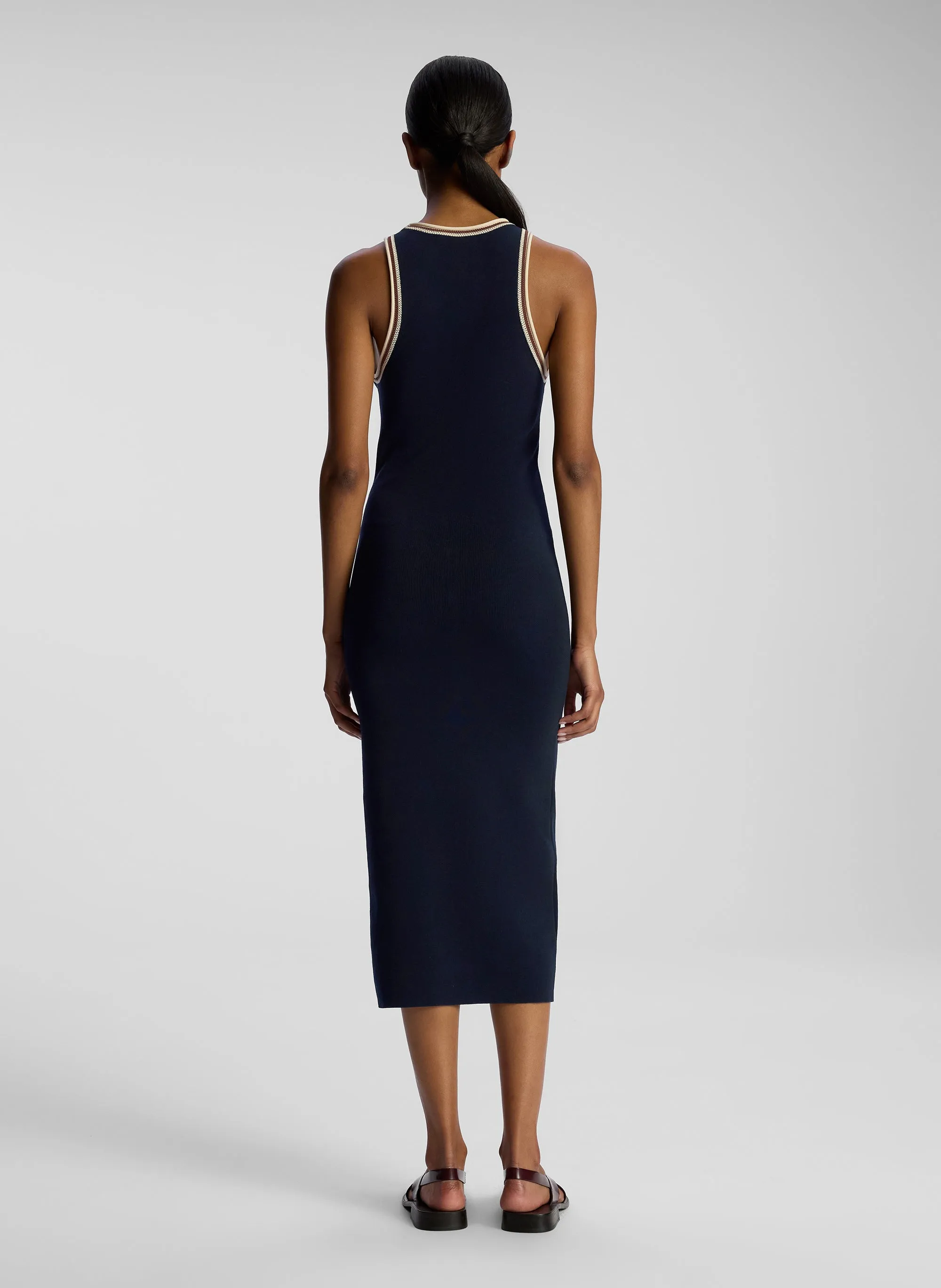 Raye Contrast Trim Knit Midi Dress sold by A.L.C. product image thumbnail 5