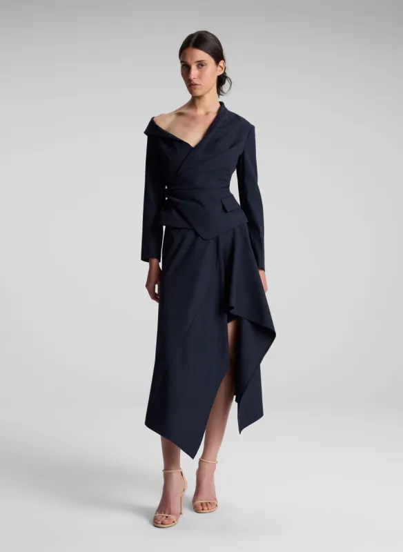 Skyla Plaid Asymmetric Top made by A.L.C.