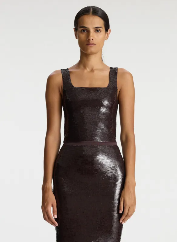 Victoria Sequin Knit Top made by A.L.C.