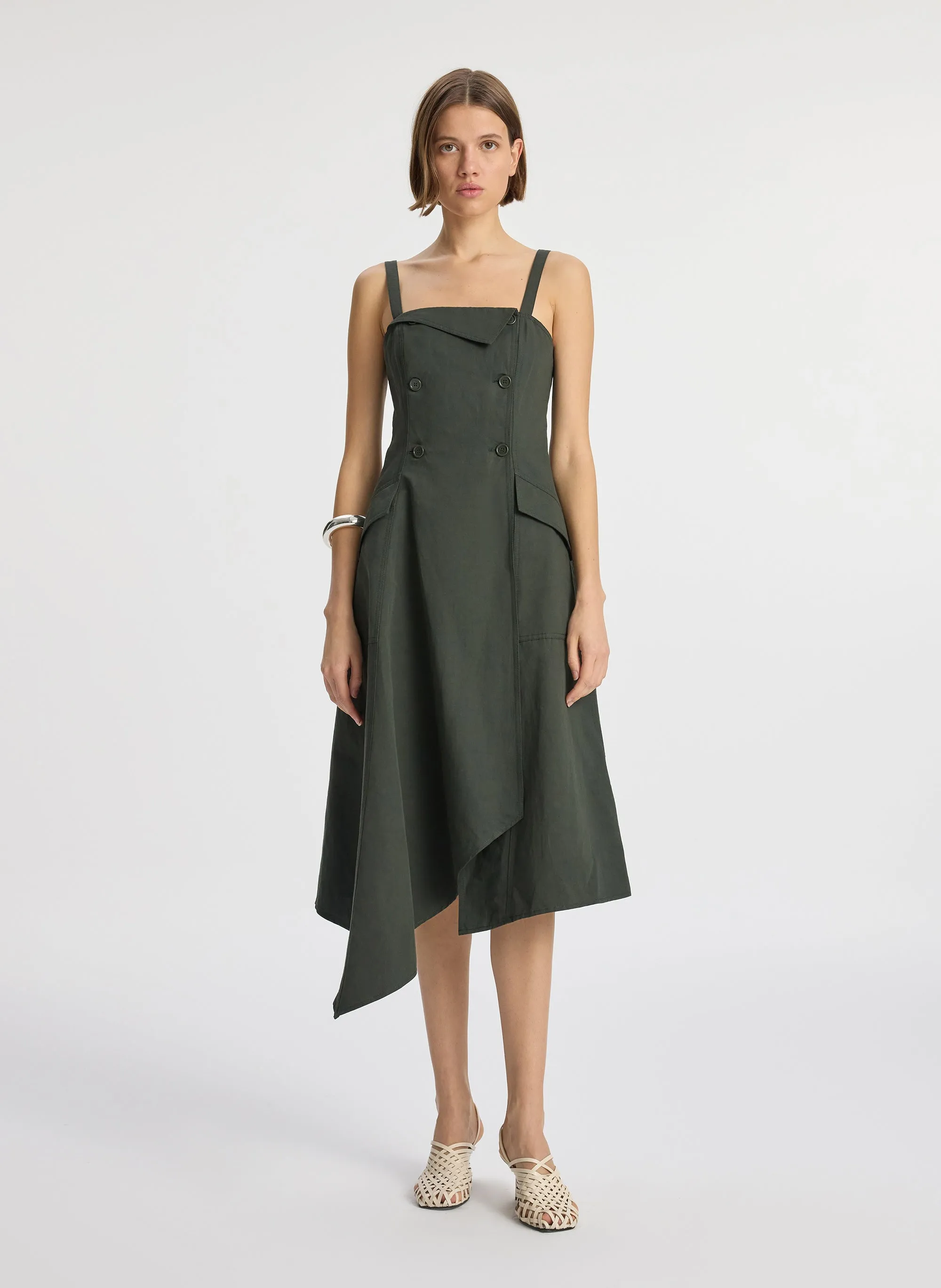 Scarlett Cotton Midi Dress sold by A.L.C. product image thumbnail 3