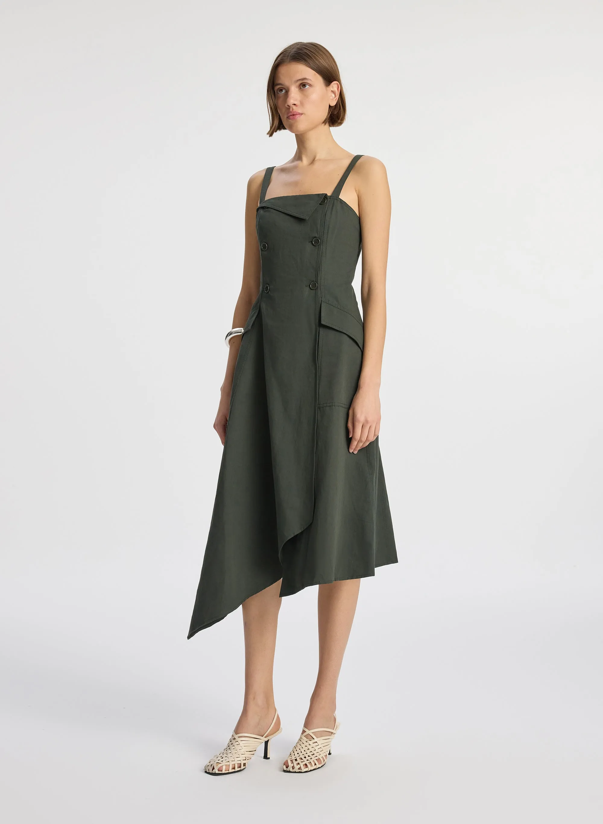 Scarlett Cotton Midi Dress sold by A.L.C. product image thumbnail 4