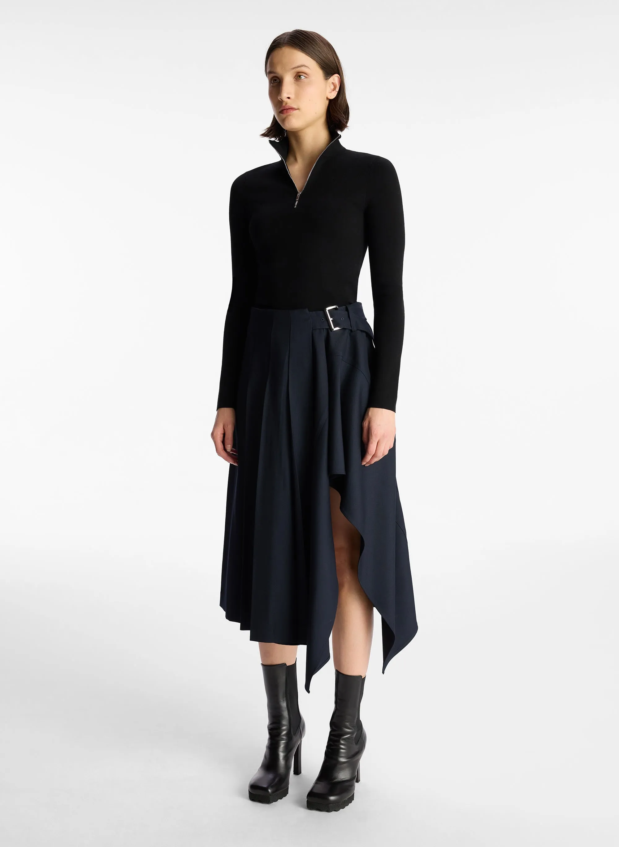 Wayland Pleated Midi Skirt sold by A.L.C. product image thumbnail 3