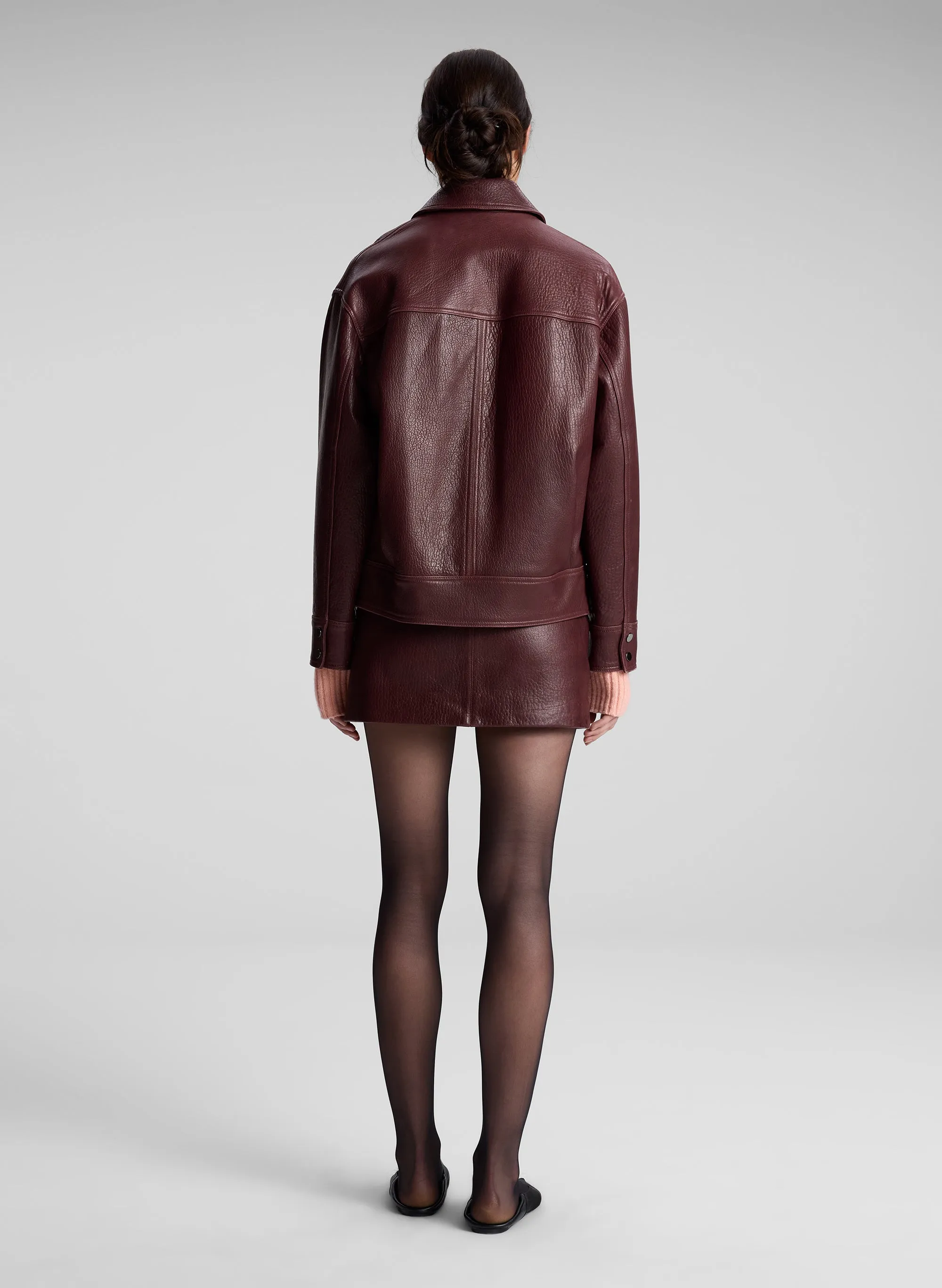 Olive Leather Jacket sold by A.L.C. product image thumbnail 5