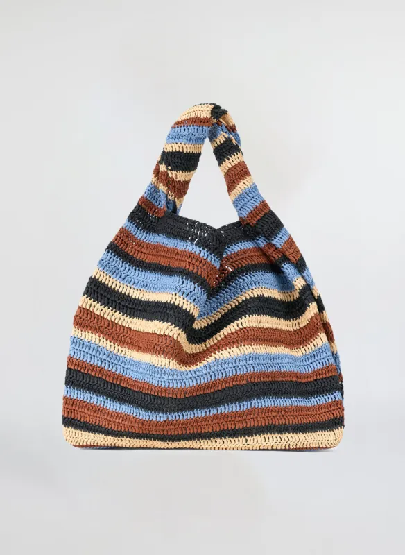 Gia Striped Raffia Bag sold by A.L.C.