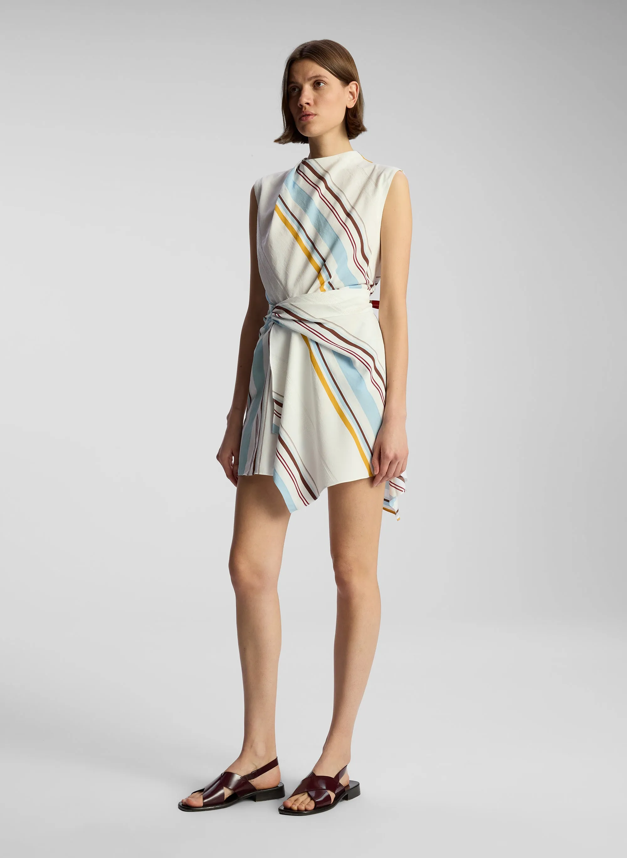 Dion Striped Mini Dress sold by A.L.C. product image thumbnail 3