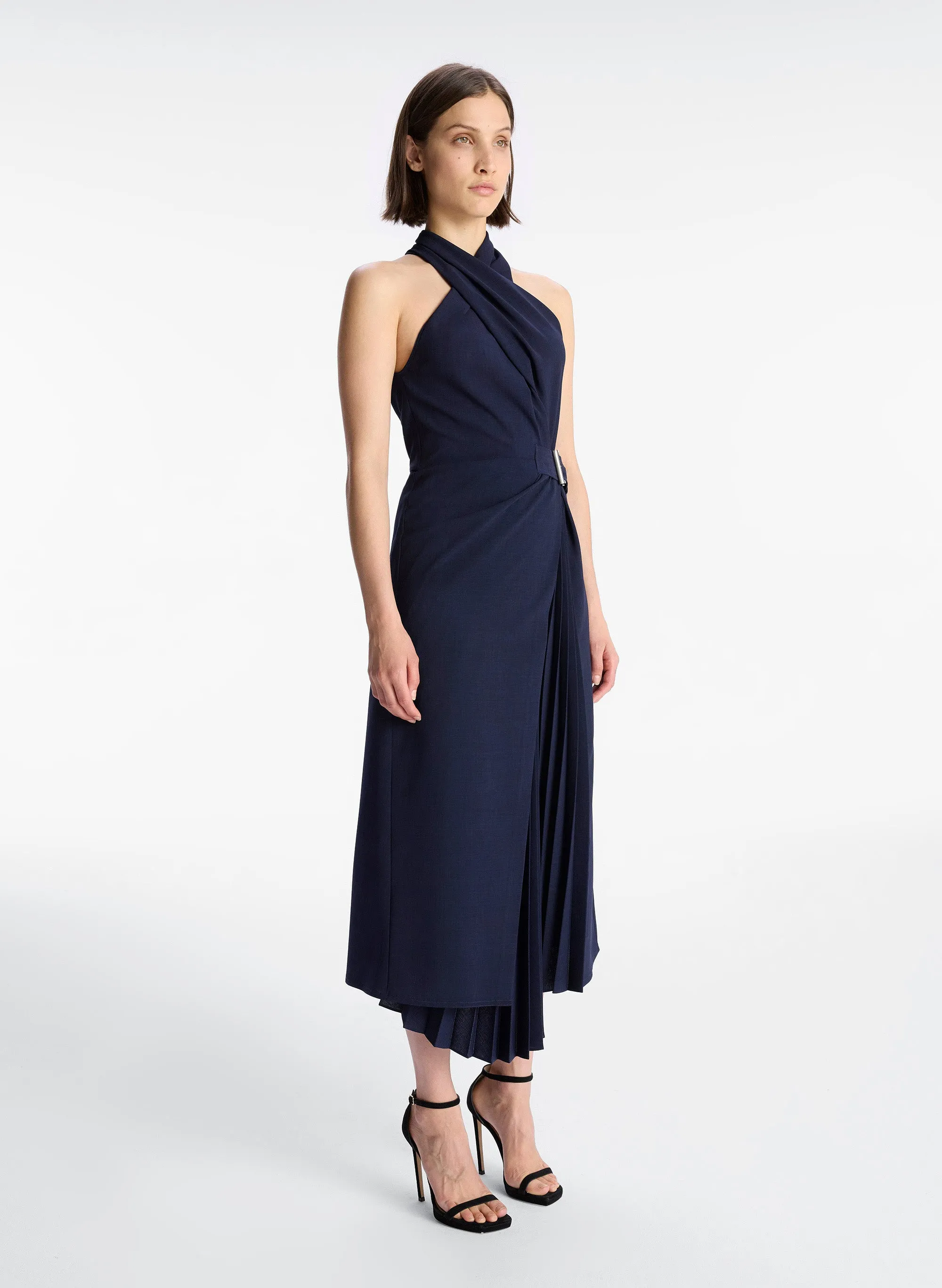 fiona pleated belted halter dress by a.l.c. A.L.C. | Dresses | Alc Fiona Belted Halter Midi Dress