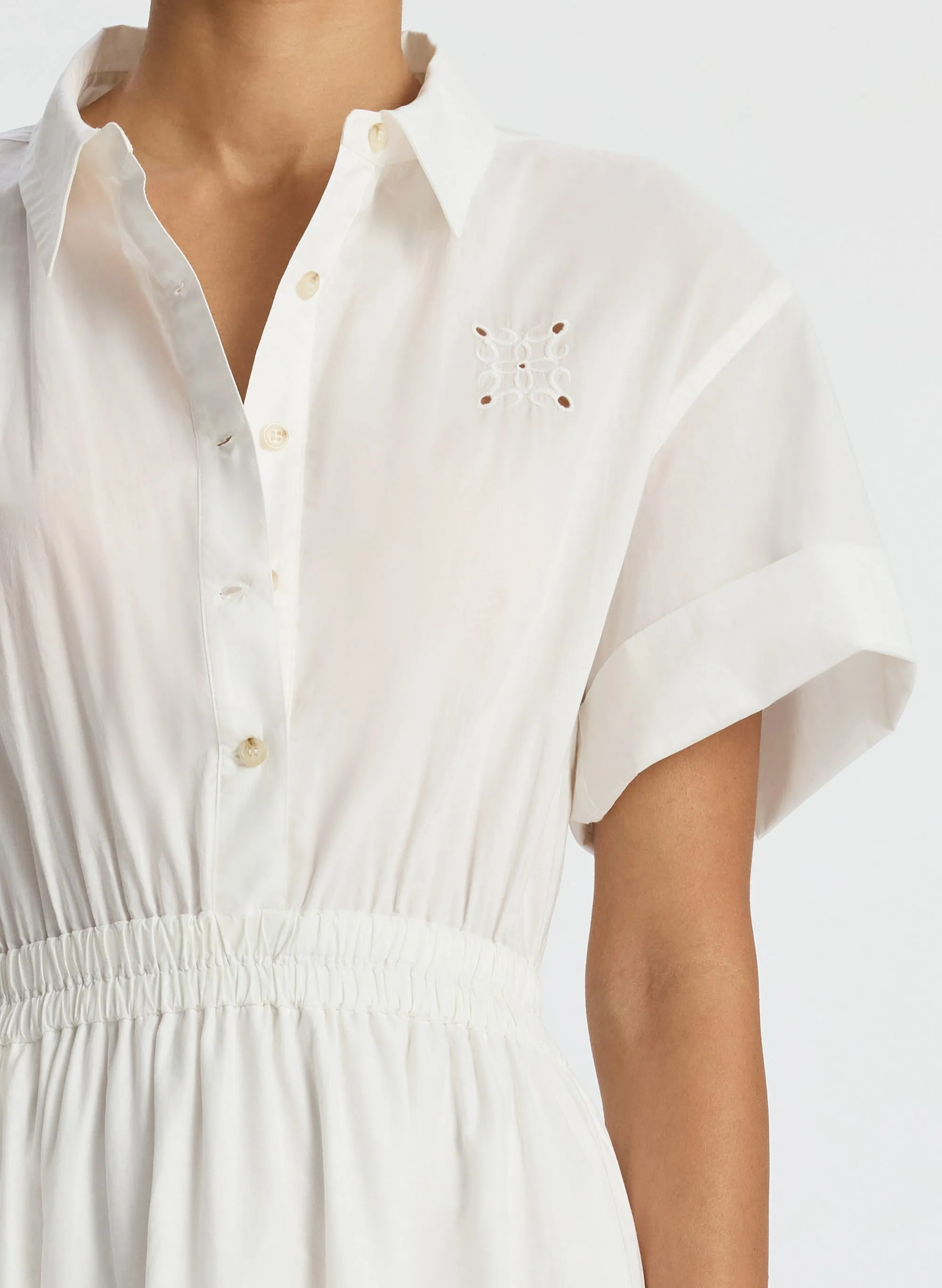 Amy Embroidered Poplin Shirtdress sold by A.L.C. product image thumbnail 2