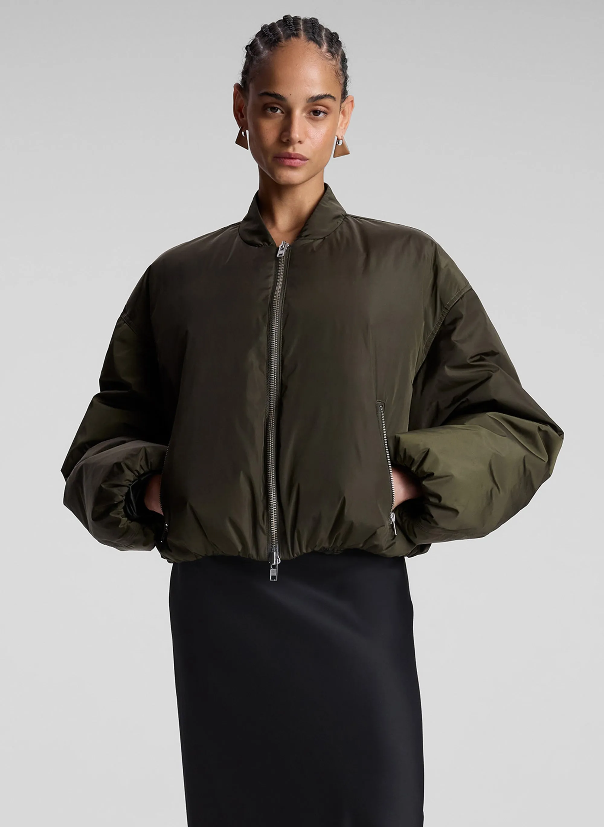 Zane Nylon Bomber Jacket sold by A.L.C.