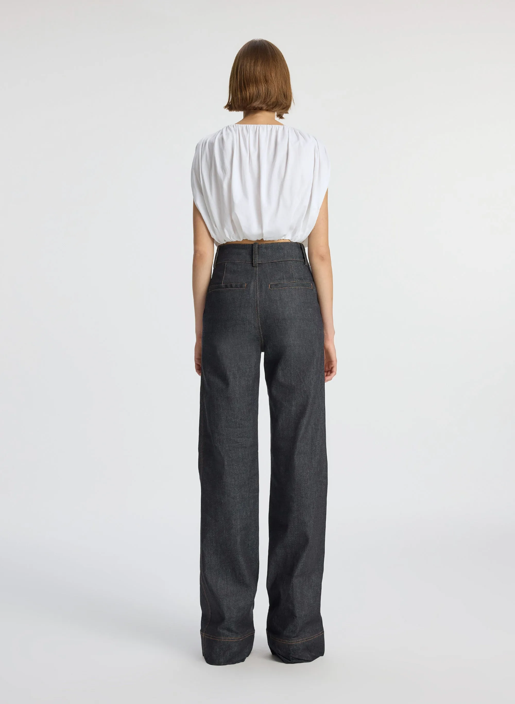 Nell Cropped Cotton Jersey Tee sold by A.L.C. product image thumbnail 5