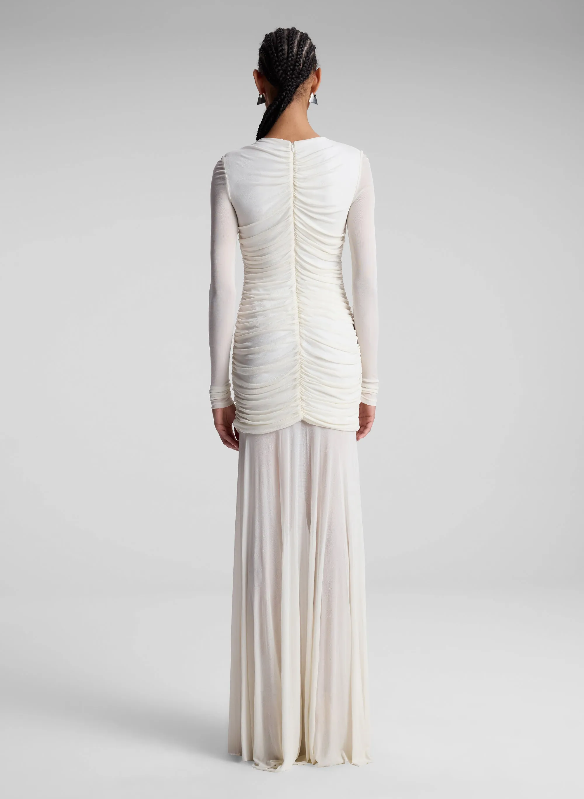 Fawn Ruched Mesh Maxi Dress sold by A.L.C. product image thumbnail 5